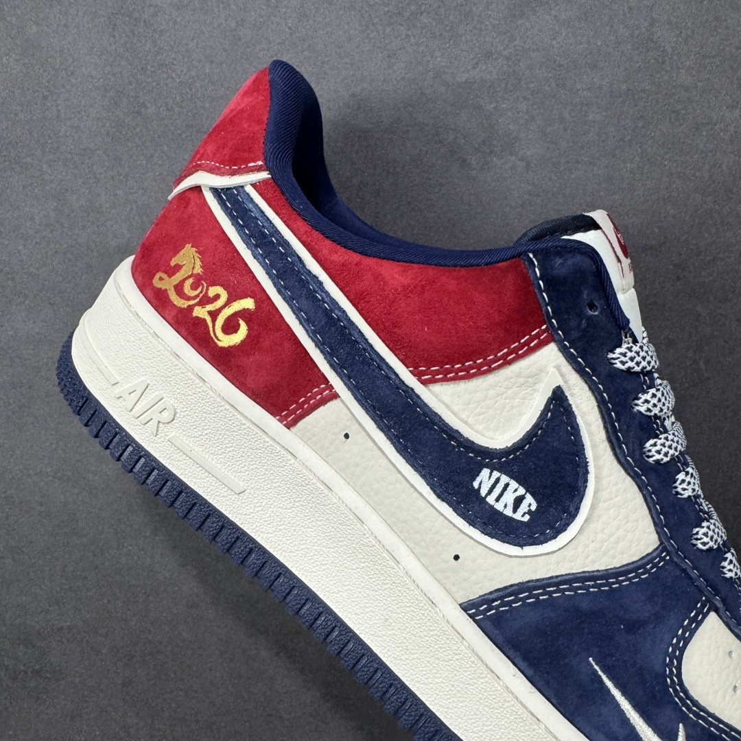 图片[6]-【定制版】Nike Air Force 1\’07 Low 马年限定国风 空军一号低帮休闲板鞋  #原楦头原纸板 高端定制鞋盒 原厂鞋底 超高清洁度 细节完美 货号：DF0188-136  尺码：36 36.5 37.5 38 38.5 39 40 40.5 41 42 42.5 43 44 44.5 45-选品中心