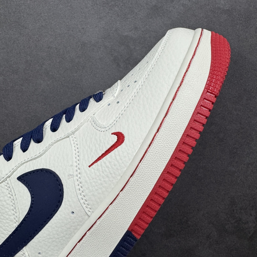 图片[5]-【定制版】NIke Air Force 1 \’07 Low “米白红蓝” 空军一号低帮 运动鞋 休闲鞋 折边针车 工艺难度大 原楦头原纸板 高端定制鞋盒 原厂鞋底 超高清洁度 细节完美 货号：NH0601-544 尺码：36 36.5 37.5 38 38.5 39 40 40.5 41 42 42.5 43 44 44.5 45-选品中心