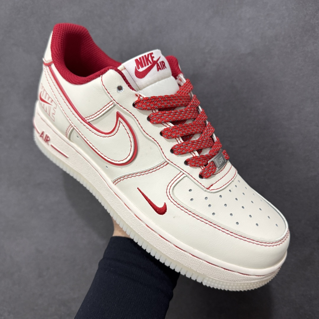 图片[3]-【定制版】Nike Air Force 1\’07 Low NK联名 空军一号低帮休闲板鞋  #原楦头原纸板 高端定制鞋盒 原厂鞋底 超高清洁度 细节完美 货号：SM6668-132  尺码：36 36.5 37.5 38 38.5 39 40 40.5 41 42 42.5 43 44 44.5 45-选品中心