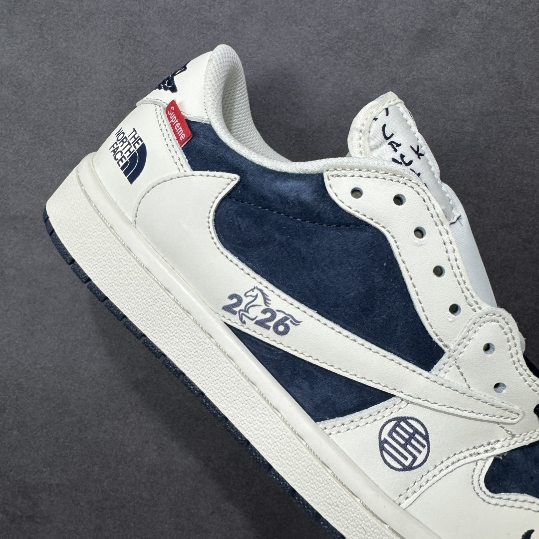 图片[6]-【定制版】Air Jordan 1 Low AJ1 乔1 北面联名 高端定制 倒钩低帮复古篮球鞋  #定制皮料 原厂3D打印 定制鞋盒 原楦原纸板 纯正空军版型 内置全掌气垫 货号：DM7866-125  尺码：36 36.5 37.5 38 38.5 39 40 40.5 41 42 42.5 43 44 44.5 45-选品中心