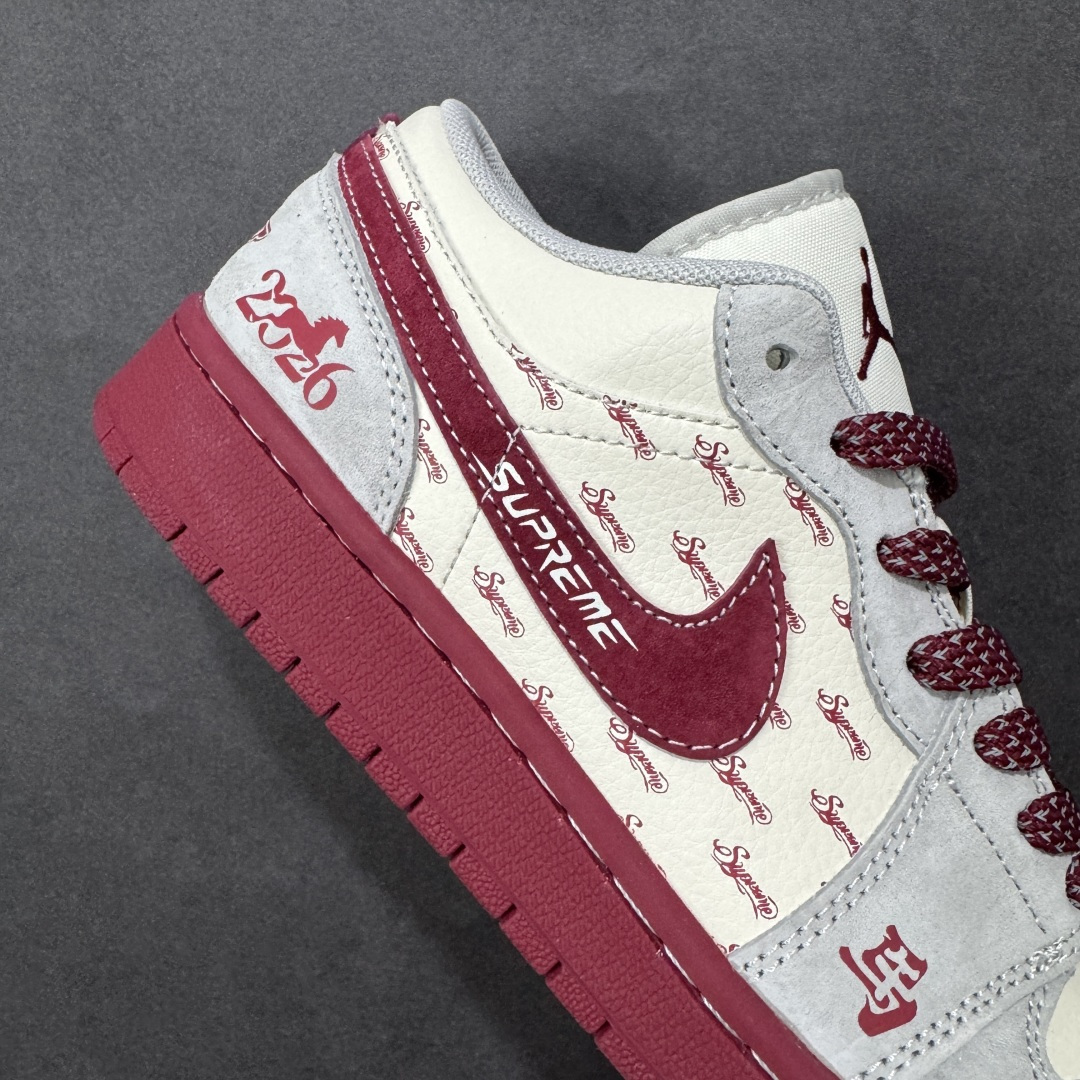 图片[6]-【定制版】Air Jordan 1 Low AJ1 乔1 马年限定2026高端定制 低帮复古篮球鞋  #定制皮料 原厂3D打印 定制鞋盒 原楦原纸板 纯正空军版型 内置全掌气垫 货号：JP2026-122  尺码：36 36.5 37.5 38 38.5 39 40 40.5 41 42 42.5 43 44 44.5 45-选品中心
