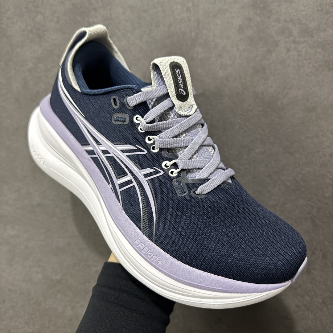 图片[3]-【公司级】Asics Gel-Nimbus 28 舒适防滑耐磨低帮休闲跑步鞋 鞋底采用了轻质发泡材料 并在后跟和前掌处采用了ASICS亚瑟士核心科技-GEL缓震胶 赋予鞋款强大的缓冲性能 提供了更柔软适的穿着体验 而在原有设计的启发之上 此次鞋款采用更贴合当今潮流趋势的材料和创新技术 展现出纽约充满活力的都市精神 货号：1011C127-402 尺码：36-45含半码-选品中心