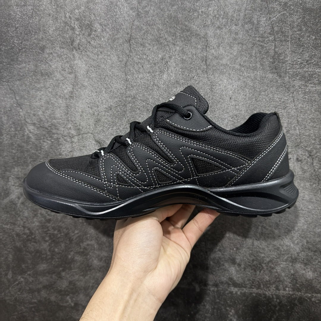 图片[2]-【公司级】ECCO Biom 2025款 爱步 健步 低帮 黑色 圆通系带户外运动登山鞋徒步鞋 经典和现代工艺品质融合 精选小牛皮面料 百搭休闲老爹鞋 舒适性相当不错 版型楦型非常到位上脚 专柜热销款 独有鞋型设计 特有Logo车边 特别有型 北欧风格 舒适 休闲保暖 超弹性 耐磨 减震 按摩大底(PU+TPU 组合） 尺码：39-45 编码：XYB330340-选品中心