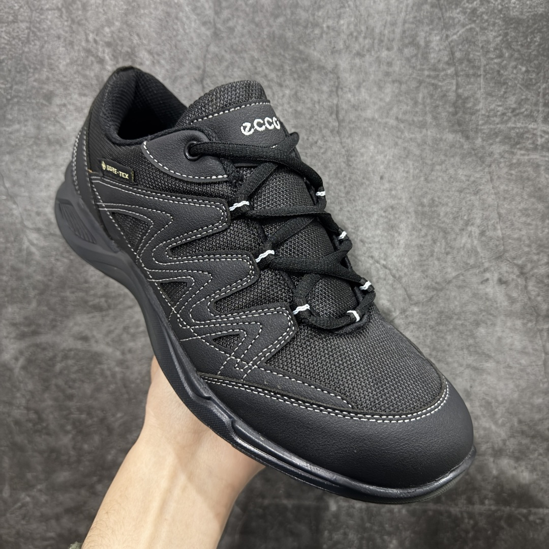 图片[3]-【公司级】ECCO Biom 2025款 爱步 健步 低帮 黑色 圆通系带户外运动登山鞋徒步鞋 经典和现代工艺品质融合 精选小牛皮面料 百搭休闲老爹鞋 舒适性相当不错 版型楦型非常到位上脚 专柜热销款 独有鞋型设计 特有Logo车边 特别有型 北欧风格 舒适 休闲保暖 超弹性 耐磨 减震 按摩大底(PU+TPU 组合） 尺码：39-45 编码：XYB330340-选品中心