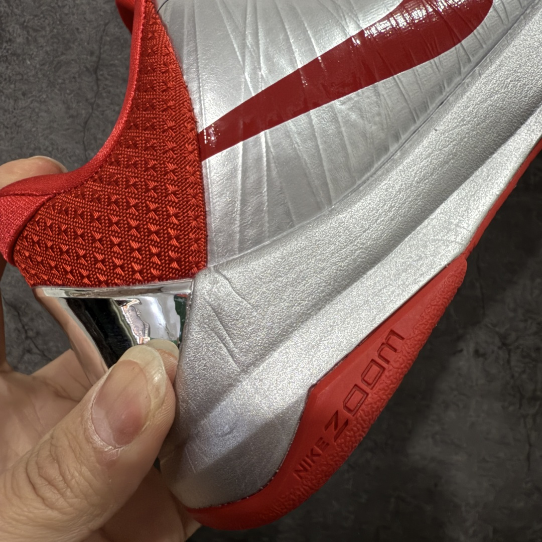 图片[3]-【S2版本】Caitlin Clark x NK Kobe 5 Protro S2纯原生产线出品 科比五代克拉克联名银红 #Zoom Turbo气垫➕后掌EVA缓震 实战配置直接拉满 #原楦纸板开发 鞋身流线型、后跟塑形，区分土肥圆 #原档数据3D打印 鞋面细节匹配原版 #全身鞋材卡料色独家定制 唯一正确喷漆SWOOSH #NK专利Flyknit飞线科技，给予鞋身足够抗扭矩力 #真实底模最大48.5 实战利器 专供海外市场 货号：IV2712-001 尺码：40 40.5 41 42 42.5 43 44 44.5 45 46 47.5 48.5（脚宽、脚胖 建议买大半码）-选品中心