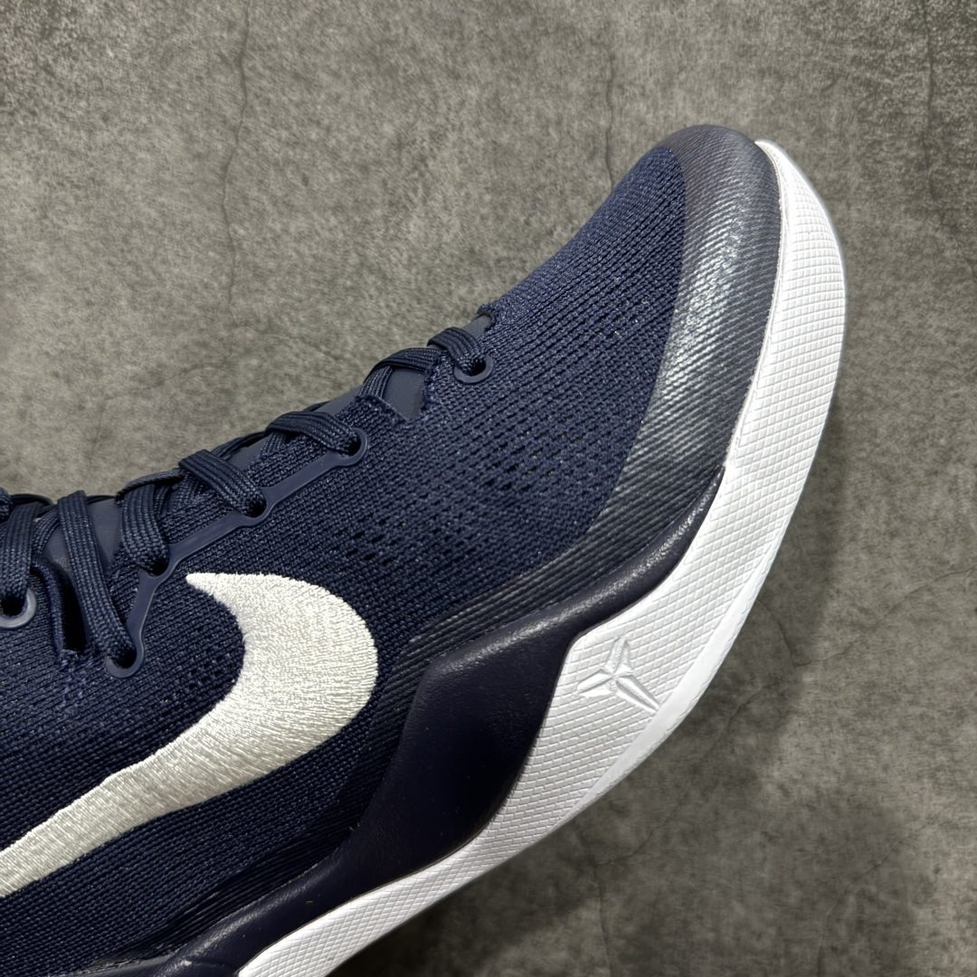 图片[6]-【OG纯原】NK Zoom Kobe Ⅷ System 科比8代复刻实战运动低帮文化篮球鞋 白蓝 HF9550-400 完美复刻公司货 React科技鞋垫加持 实战配置直接拉满 原楦纸板开发 鞋身流线型、后跟塑形 区分土肥圆 原厂针织鞋面一针一线匹配原版 全身鞋材卡料色独家定制 唯一万针立体刺绣SWOOSH 真实底模最大50.5 实战利器 专供海外市场 独立原厂模具 首批不拼图大几率过验 亲测已过 支持各种高强度实战 无需担心 补货周期极长 脚宽建议买大半码 科比系列前掌偏窄 支持七天无理由退换 尺码： 36 36.5 37.5 38 38.5 39 40 40.5 41 42 42.5 43 44 44.5 45 46 47.5 48.5-选品中心