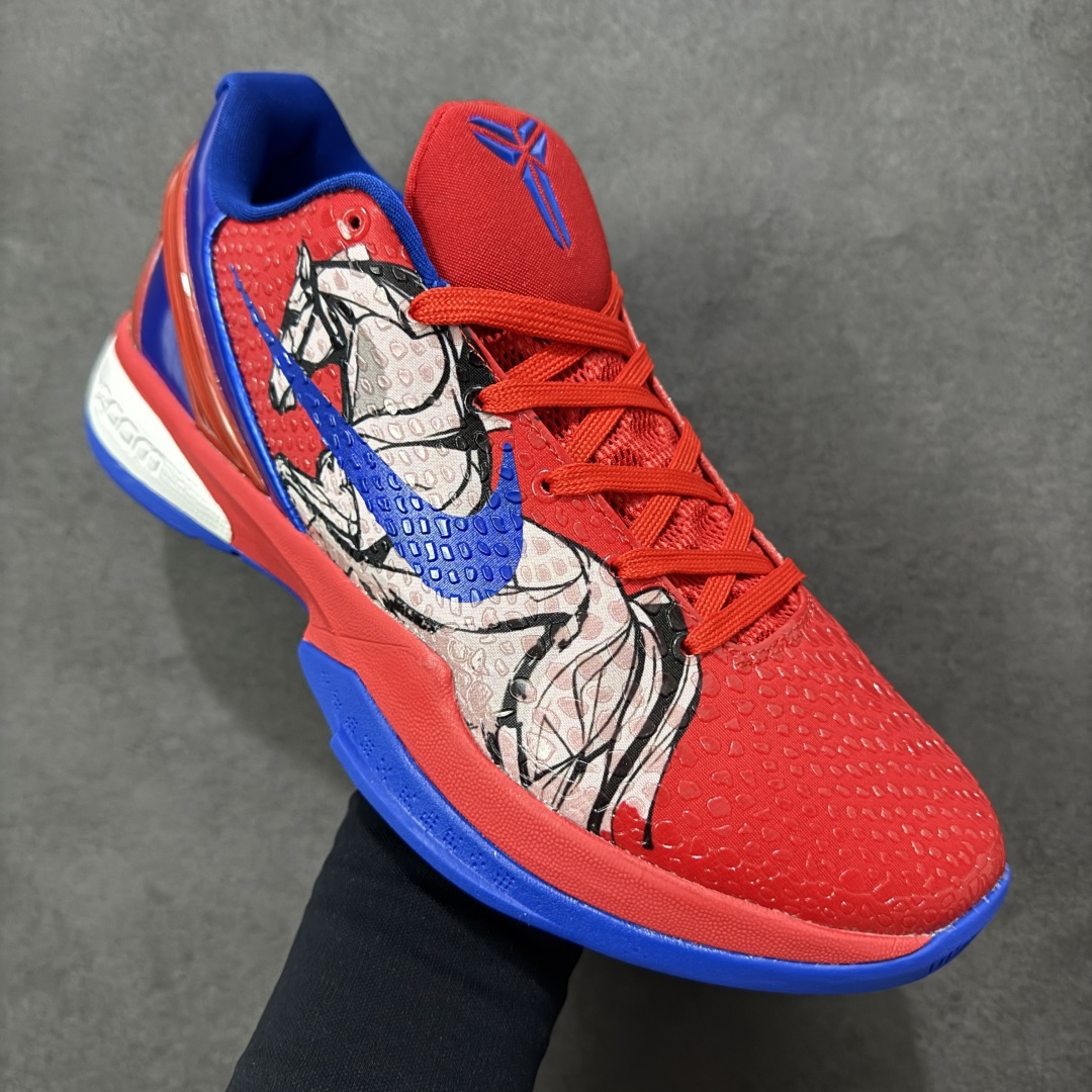 图片[3]-【定制版】Nike Zoom Kobe VI 马年限定 CNY新年款 耐克 科比6代系列 低帮复刻实战运动低帮文化篮球鞋 纯原版本 鞋头和鞋舌采用透气运动网布制成 采用更为挺拔的鞋口设计 为脚踝带来更佳的包裹与支撑感 侧面独特波纹纹理细节 打破了单调 赋予鞋子灵动与活力的视觉体验 货号：CW2190-036 尺码：38 38.5 39 40 40.5 41 42 42.5 43 44 45 46-选品中心