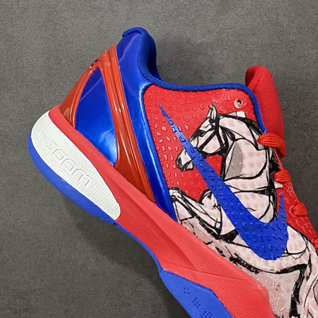 图片[6]-【定制版】Nike Zoom Kobe VI 马年限定 CNY新年款 耐克 科比6代系列 低帮复刻实战运动低帮文化篮球鞋 纯原版本 鞋头和鞋舌采用透气运动网布制成 采用更为挺拔的鞋口设计 为脚踝带来更佳的包裹与支撑感 侧面独特波纹纹理细节 打破了单调 赋予鞋子灵动与活力的视觉体验 货号：CW2190-036 尺码：38 38.5 39 40 40.5 41 42 42.5 43 44 45 46-选品中心
