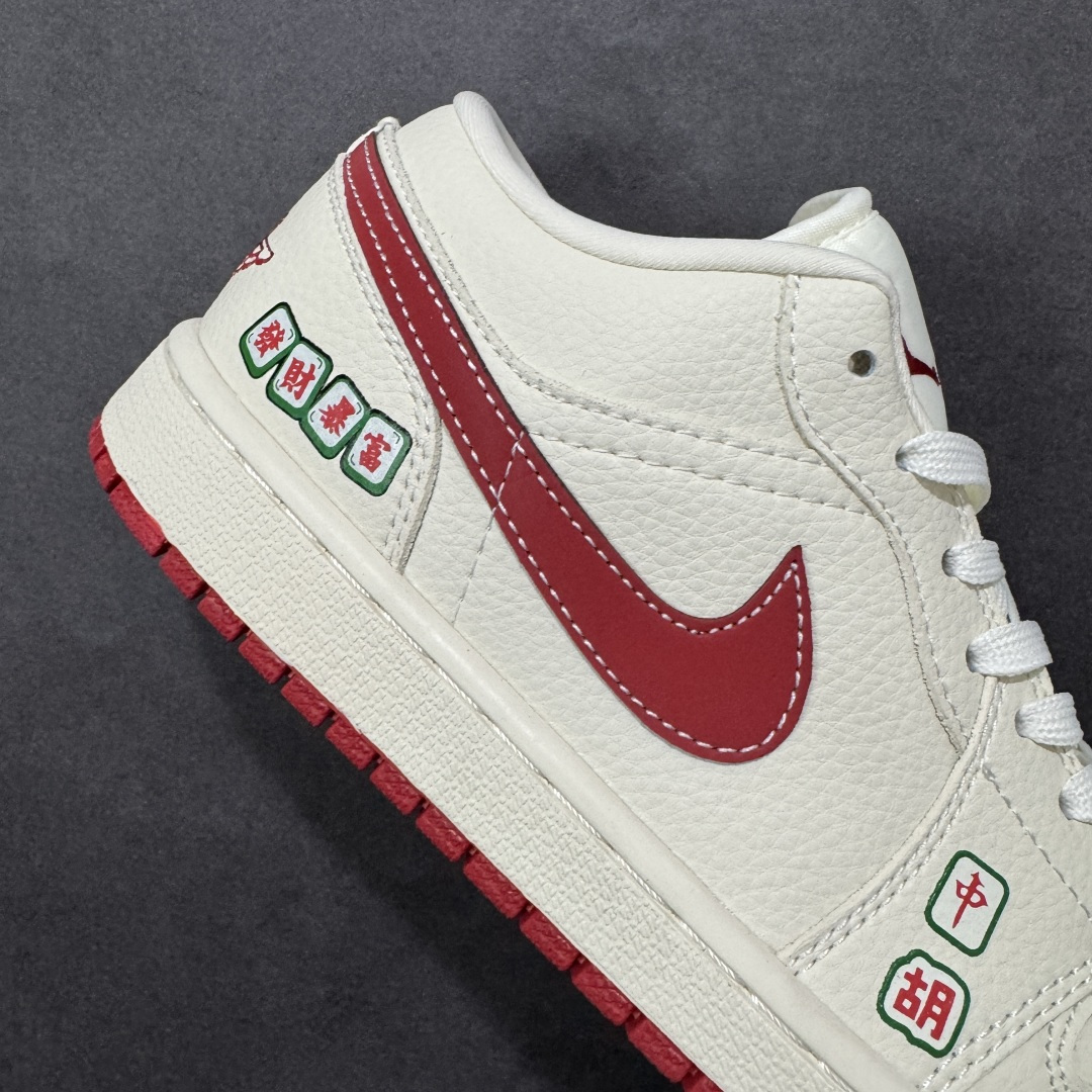 图片[6]-【定制版】Air Jordan 1 Low AJ1 乔1马年限定 步步生金 高端定制 低帮复古篮球鞋 QJ1988-011  #定制鞋盒 大厂纯原品质出货 超高清洁度 皮料切割干净无任何毛边 细节完美  尺码：36 36.5 37.5 38 38.5 39 40 40.5 41 42 42.5 43 44 44.5 45-选品中心