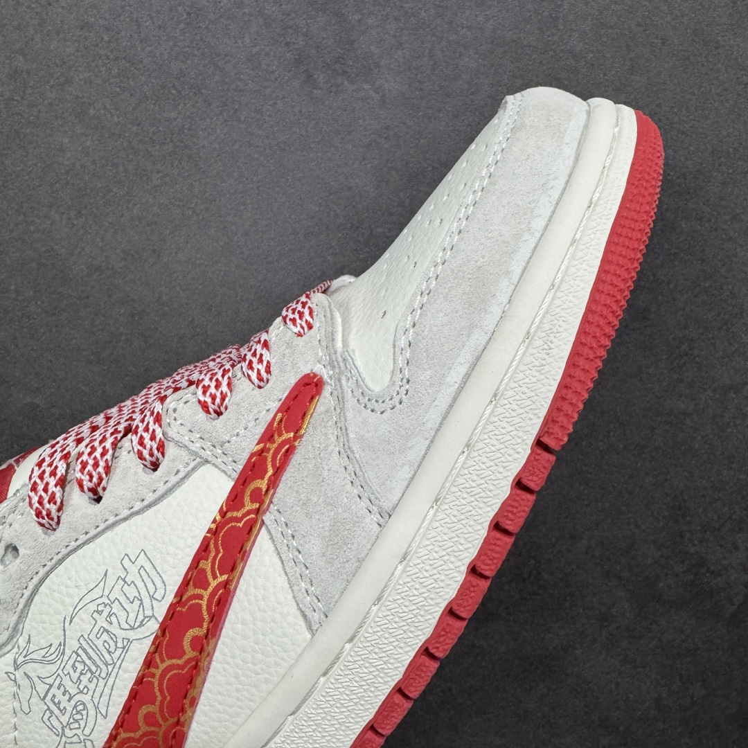 图片[5]-【公司级】Nike Air Jordan 1 x Travis Scott AJ1倒勾 马年限定乔一倒钩 ‘DIY’定制 耐克 低帮文化篮球鞋 完美品质出货 细节如图所示 鞋面切割工整 冲孔整齐干净 中底拉帮线 整体清洁度非常好 货号：JW1188-182 尺码：36 36.5 37.5 38 38.5 39 40 40.5 41 42 42.5 43 44 45-选品中心