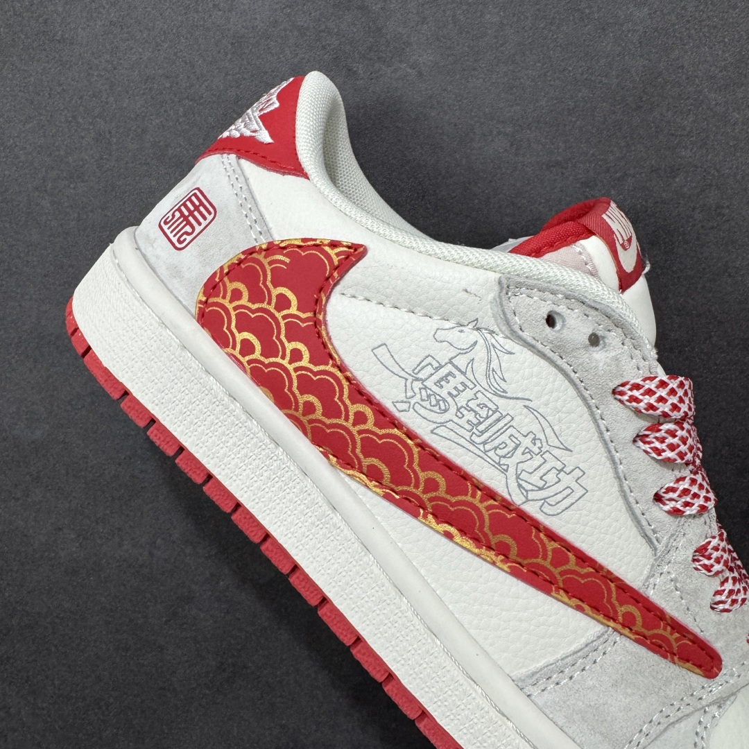 图片[6]-【公司级】Nike Air Jordan 1 x Travis Scott AJ1倒勾 马年限定乔一倒钩 ‘DIY’定制 耐克 低帮文化篮球鞋 完美品质出货 细节如图所示 鞋面切割工整 冲孔整齐干净 中底拉帮线 整体清洁度非常好 货号：JW1188-182 尺码：36 36.5 37.5 38 38.5 39 40 40.5 41 42 42.5 43 44 45-选品中心