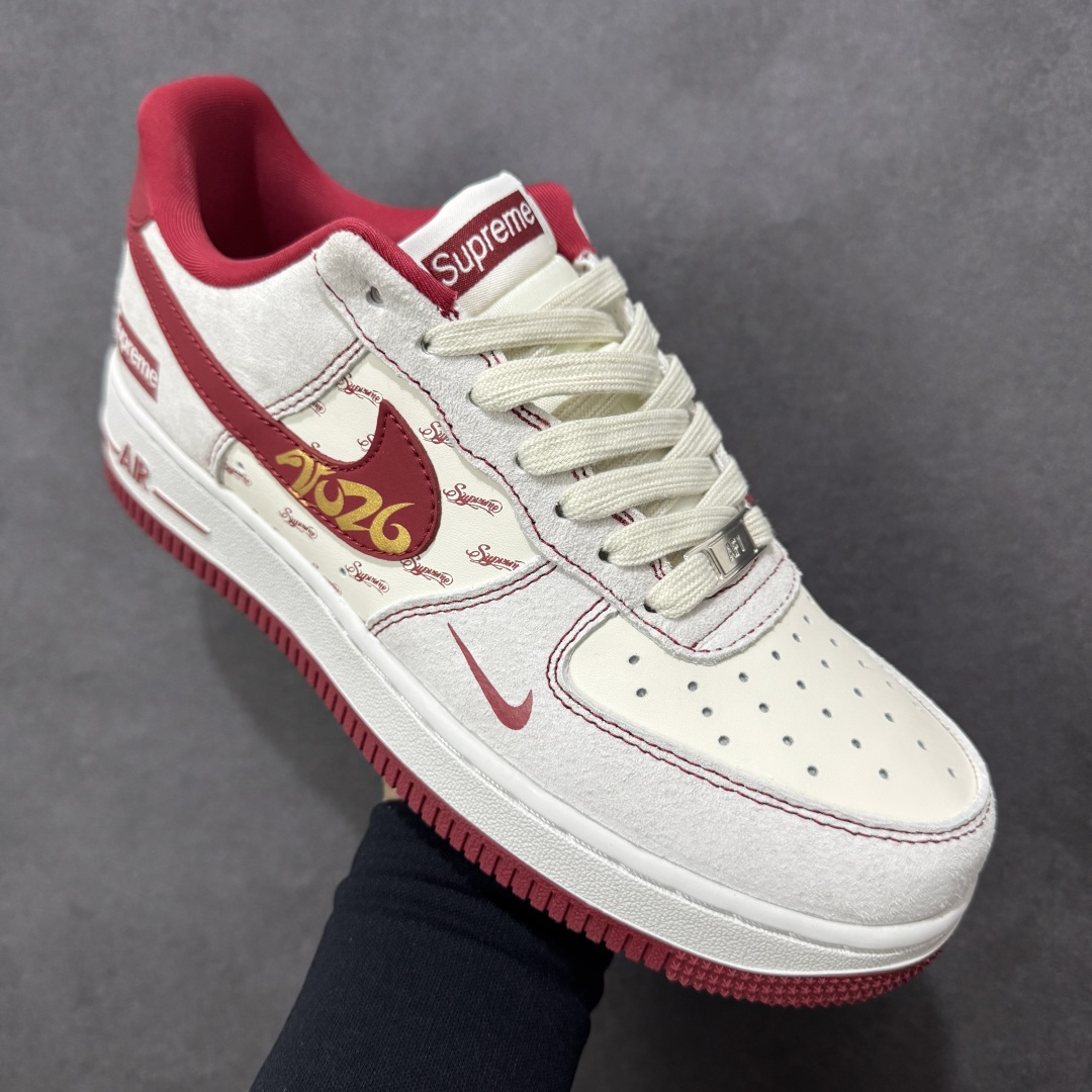 图片[3]-【定制版】Nike Air Force 1\’07 Low 2026 马年限定 空军一号低帮休闲板鞋  #原楦头原纸板 高端定制鞋盒 原厂鞋底 超高清洁度 细节完美 货号：JP2026-133  尺码：36 36.5 37.5 38 38.5 39 40 40.5 41 42 42.5 43 44 44.5 45-选品中心