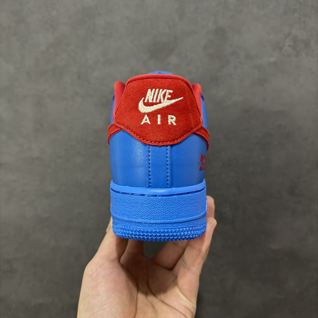 图片[4]-【定制版】Nike Air Force 1\’07 Low 马年联名 蓝海焰红 空军一号低帮休闲板鞋 DF0188-128  #原楦头原纸板 高端定制鞋盒 原厂鞋底 超高清洁度 细节完美  尺码：36 36.5 37.5 38 38.5 39 40 40.5 41 42 42.5 43 44 44.5 45-选品中心