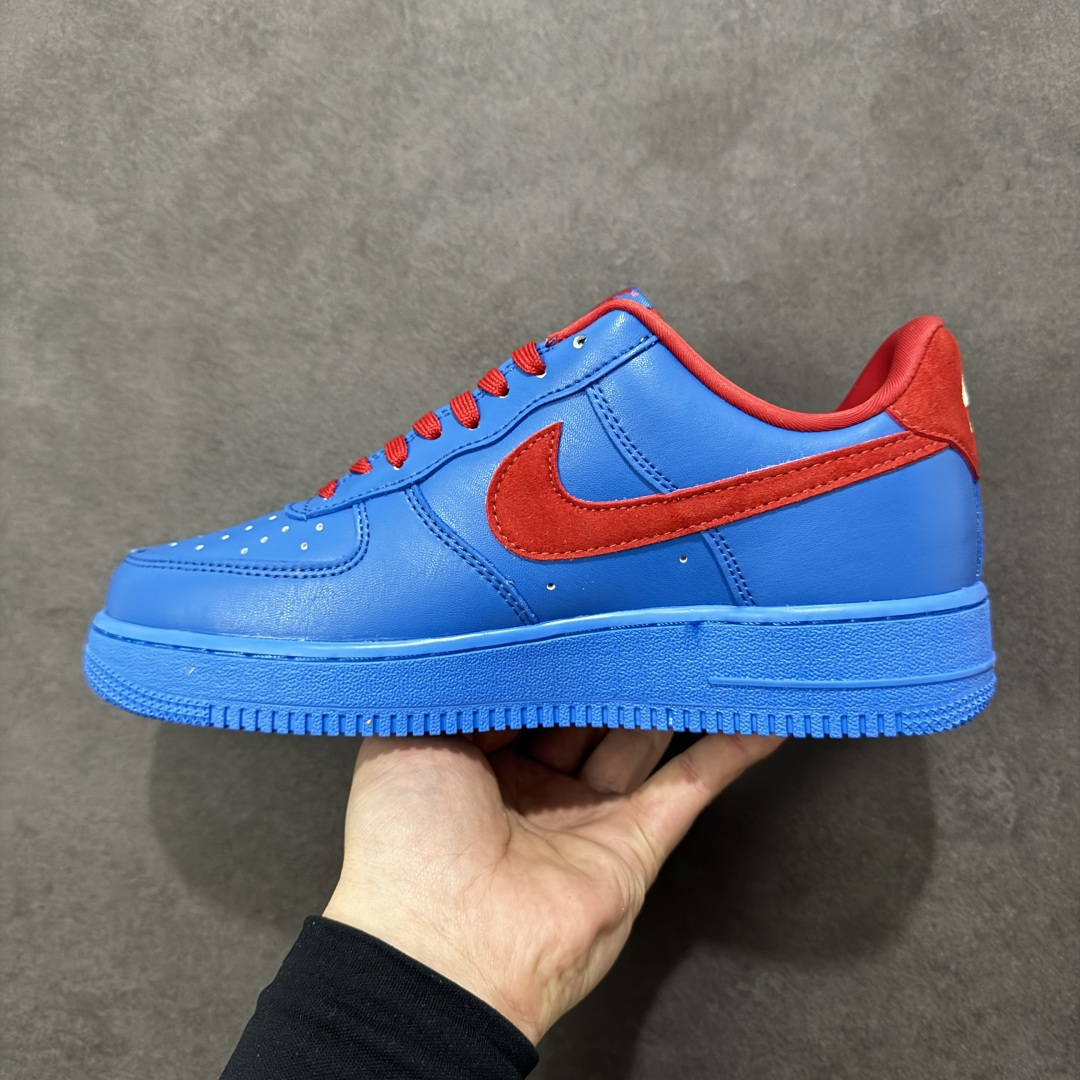图片[2]-【定制版】Nike Air Force 1\’07 Low 马年联名 蓝海焰红 空军一号低帮休闲板鞋 DF0188-128  #原楦头原纸板 高端定制鞋盒 原厂鞋底 超高清洁度 细节完美  尺码：36 36.5 37.5 38 38.5 39 40 40.5 41 42 42.5 43 44 44.5 45-选品中心