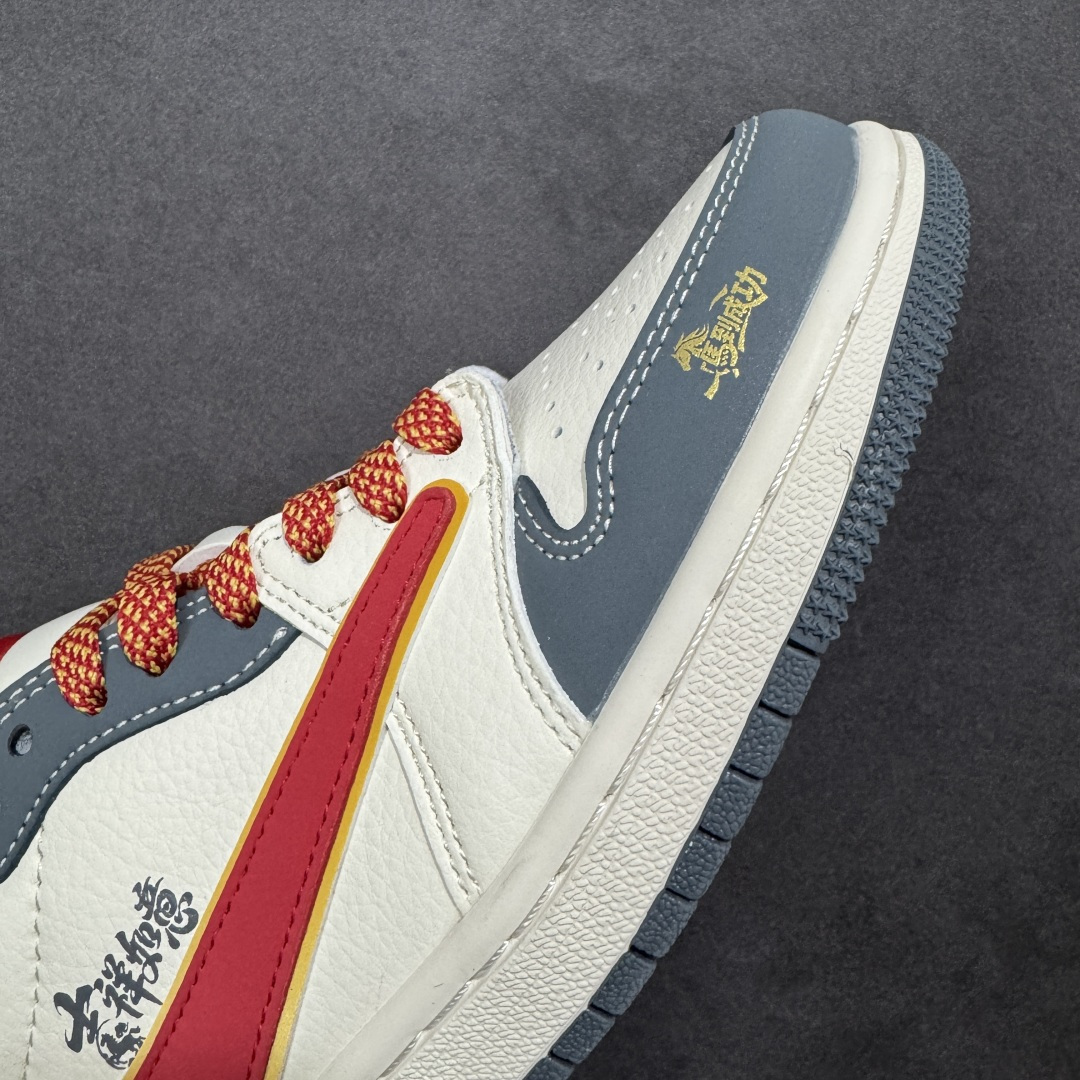 图片[5]-【定制版】Air Jordan 1 Low AJ1 乔1马年限定 马年祥运 高端定制 低帮复古篮球鞋 JJ2508-104  #定制鞋盒 大厂纯原品质出货 超高清洁度 皮料切割干净无任何毛边 细节完美  尺码：36 36.5 37.5 38 38.5 39 40 40.5 41 42 42.5 43 44 44.5 45-选品中心