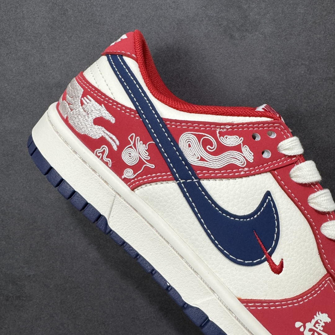 图片[6]-【定制版】Nike SB Dunk Low 马年开运 高端定制 低帮休闲板鞋 JJ2508-602  #定制鞋盒 大厂纯原品质出货 超高清洁度 皮料切割干净无任何毛边 细节完美  尺码：36 36.5 37.5 38 38.5 39 40 40.5 41 42 42.5 43 44 44.5 45-选品中心