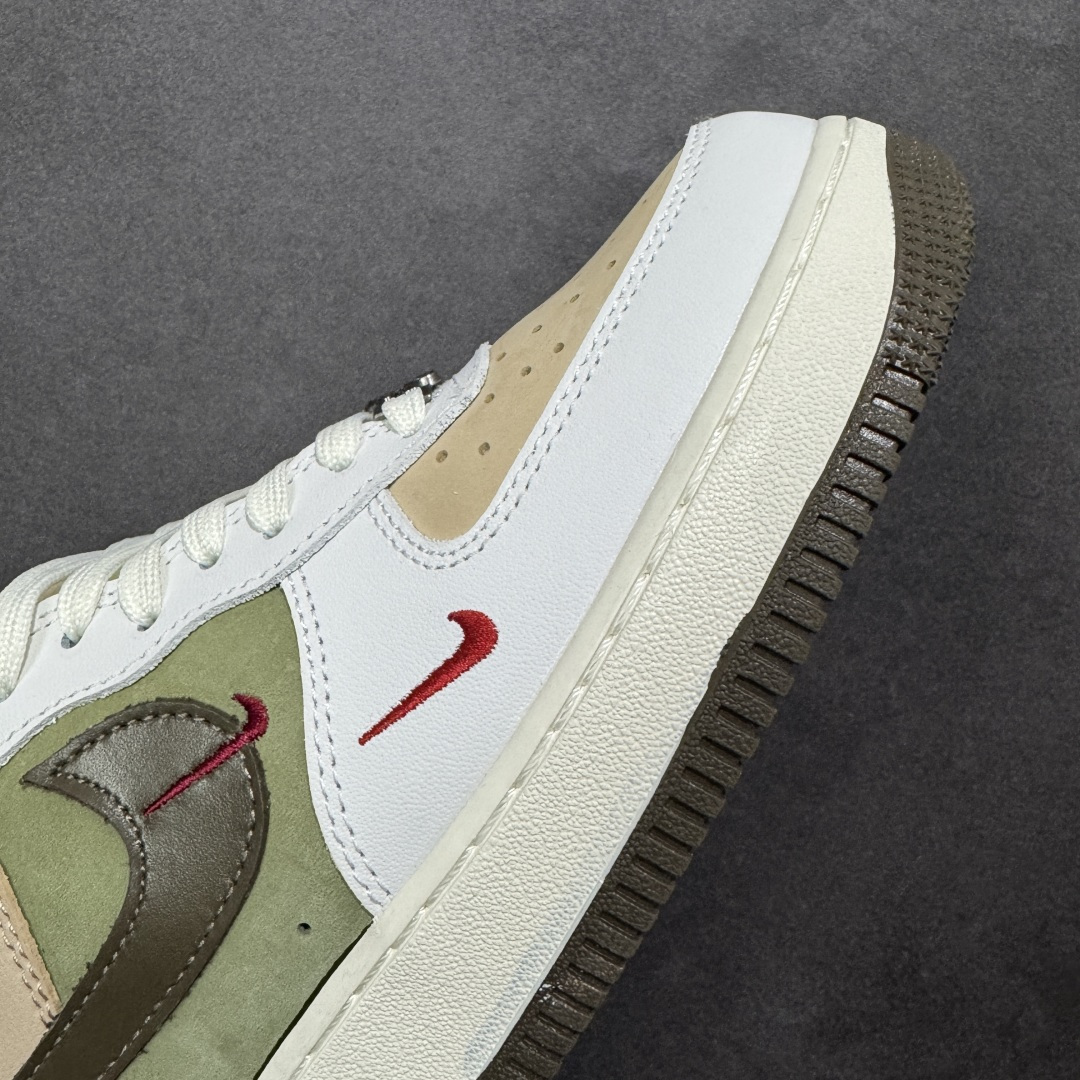 图片[5]-【定制版】Nike Air Force 1\’07 Low 马年限定 卡其绿 空军一号低帮休闲板鞋 DF0188-135  #原楦头原纸板 高端定制鞋盒 原厂鞋底 超高清洁度 细节完美  尺码：36 36.5 37.5 38 38.5 39 40 40.5 41 42 42.5 43 44 44.5 45-选品中心