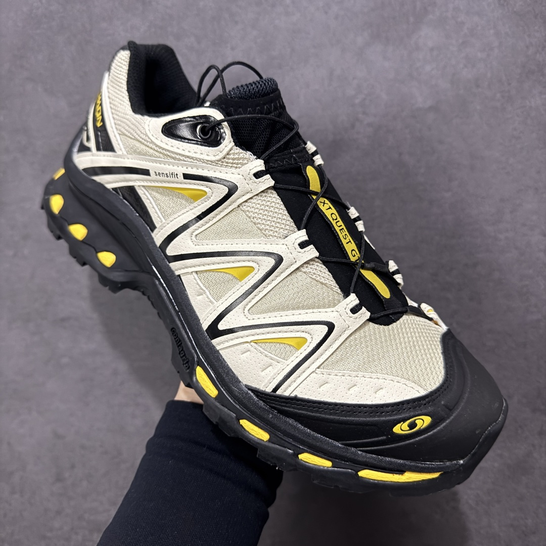 图片[3]-【莞产外贸版】Salomon XT-QUEST ADV 萨洛蒙情侣款户外机能鞋 477810 全新外贸大厂出品 细节品质大改进 独立私模 最大做到47码 全鞋采用为原厂一致材料打造 全新鞋型 相对市场版本 版型更正 全新玻璃冲刀 清洁度提升 同步原版左右鞋带孔的间距加大（市场版间距太小） 网面与鞋头材料校对一致无色差（市面版本有色差） 大底contagrip凹陷程度同步原版（市面版都有差别） 鞋舌两侧鞋帮脚踝处更加直挺（之前老版往中间踏） 鞋头处添加☯️太极标 所有细节多次修改校正 坚持同步原版无差别 毋庸置疑全市场最好的版本💪🏻终端优势供应 尺码：36 36.5 37.5 38 38.5 39 40 40.5 41 42 42.5 43 44 44.5 45 46 47-选品中心