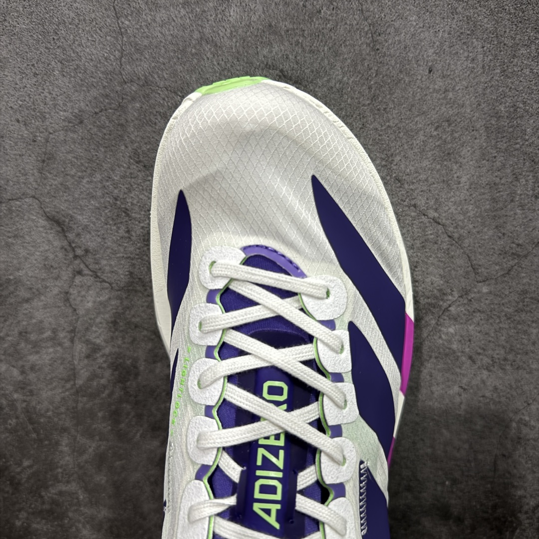图片[5]-【NO.1纯原】Adidas Adizero Adios Pro 4 M竞训跑步鞋 JR1656 市场独一档品质 区别所有版本 原鞋购入开发数月 原材料 原档案打造 细节版型一比一 独立双层组合底私模. 搭配ENERGYRODS 2.0真碳柱，每一步都动力满满 鞋面用的是Lightlock技术，轻透又贴合，就像给脚定制的一样。 中底是全掌Lightstrike Pro泡棉，软弹感超绝 真正一比一还原真实脚感💪🏻 尺码：36 36.5 37 38 38.5 39 40 40.5 41 42 42.5 43 44 44.5 45 46-选品中心