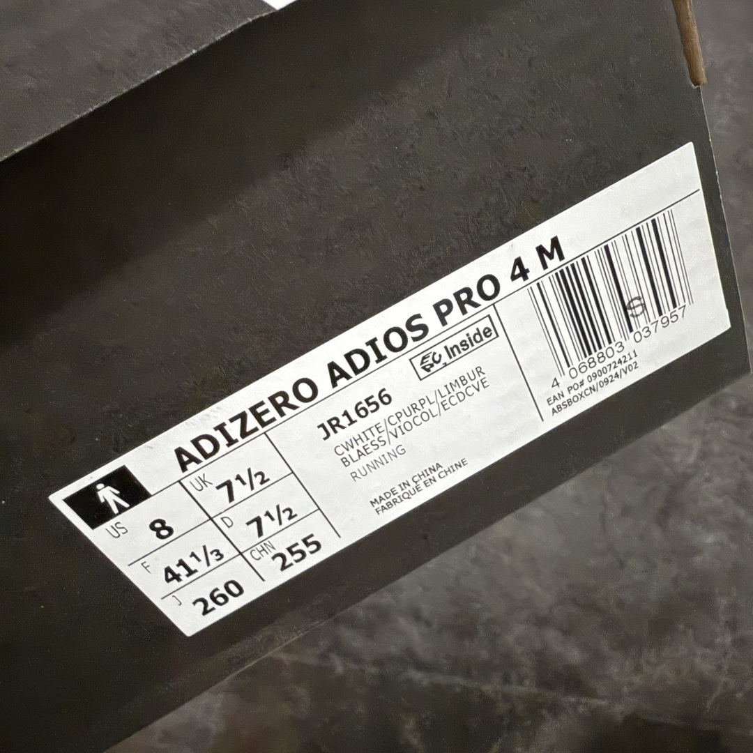 图片[10]-【NO.1纯原】Adidas Adizero Adios Pro 4 M竞训跑步鞋 JR1656 市场独一档品质 区别所有版本 原鞋购入开发数月 原材料 原档案打造 细节版型一比一 独立双层组合底私模. 搭配ENERGYRODS 2.0真碳柱，每一步都动力满满 鞋面用的是Lightlock技术，轻透又贴合，就像给脚定制的一样。 中底是全掌Lightstrike Pro泡棉，软弹感超绝 真正一比一还原真实脚感💪🏻 尺码：36 36.5 37 38 38.5 39 40 40.5 41 42 42.5 43 44 44.5 45 46-选品中心