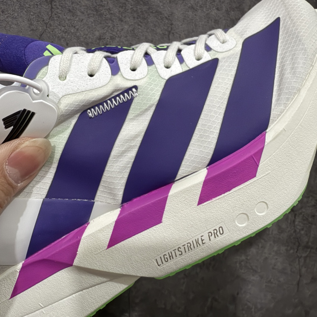 图片[4]-【NO.1纯原】Adidas Adizero Adios Pro 4 M竞训跑步鞋 JR1656 市场独一档品质 区别所有版本 原鞋购入开发数月 原材料 原档案打造 细节版型一比一 独立双层组合底私模. 搭配ENERGYRODS 2.0真碳柱，每一步都动力满满 鞋面用的是Lightlock技术，轻透又贴合，就像给脚定制的一样。 中底是全掌Lightstrike Pro泡棉，软弹感超绝 真正一比一还原真实脚感💪🏻 尺码：36 36.5 37 38 38.5 39 40 40.5 41 42 42.5 43 44 44.5 45 46-选品中心