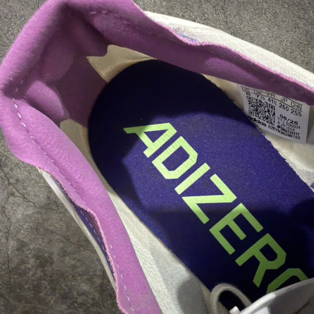 图片[8]-【NO.1纯原】Adidas Adizero Adios Pro 4 M竞训跑步鞋 JR1656 市场独一档品质 区别所有版本 原鞋购入开发数月 原材料 原档案打造 细节版型一比一 独立双层组合底私模. 搭配ENERGYRODS 2.0真碳柱，每一步都动力满满 鞋面用的是Lightlock技术，轻透又贴合，就像给脚定制的一样。 中底是全掌Lightstrike Pro泡棉，软弹感超绝 真正一比一还原真实脚感💪🏻 尺码：36 36.5 37 38 38.5 39 40 40.5 41 42 42.5 43 44 44.5 45 46-选品中心