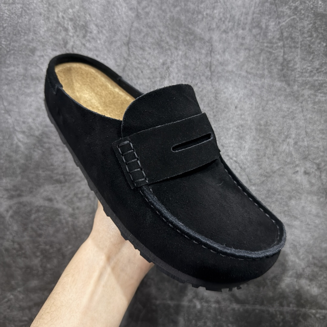 图片[3]-【莞产G版】乐福勃肯木鞋底 博肯Birkensto Naples Wraed系列 36-45 货号：1030813 包头乐福牛皮绒面革复古软木底休闲拖鞋 时下大火的老钱风，乐福式设计鞋头增加了优雅的气质！可为各式休闲或优雅造型增添休闲风范。卡其色磨砂牛皮革 实用的马克线阵车在鞋头的手工质感！ 尺码：36 37 38 39 40 41 42 43 44 45-选品中心