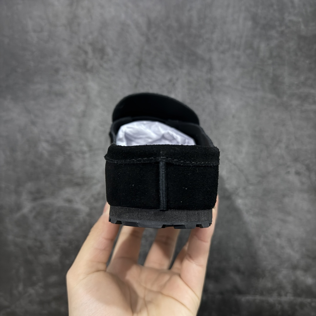 图片[4]-【莞产G版】乐福勃肯木鞋底 博肯Birkensto Naples Wraed系列 36-45 货号：1030813 包头乐福牛皮绒面革复古软木底休闲拖鞋 时下大火的老钱风，乐福式设计鞋头增加了优雅的气质！可为各式休闲或优雅造型增添休闲风范。卡其色磨砂牛皮革 实用的马克线阵车在鞋头的手工质感！ 尺码：36 37 38 39 40 41 42 43 44 45-选品中心