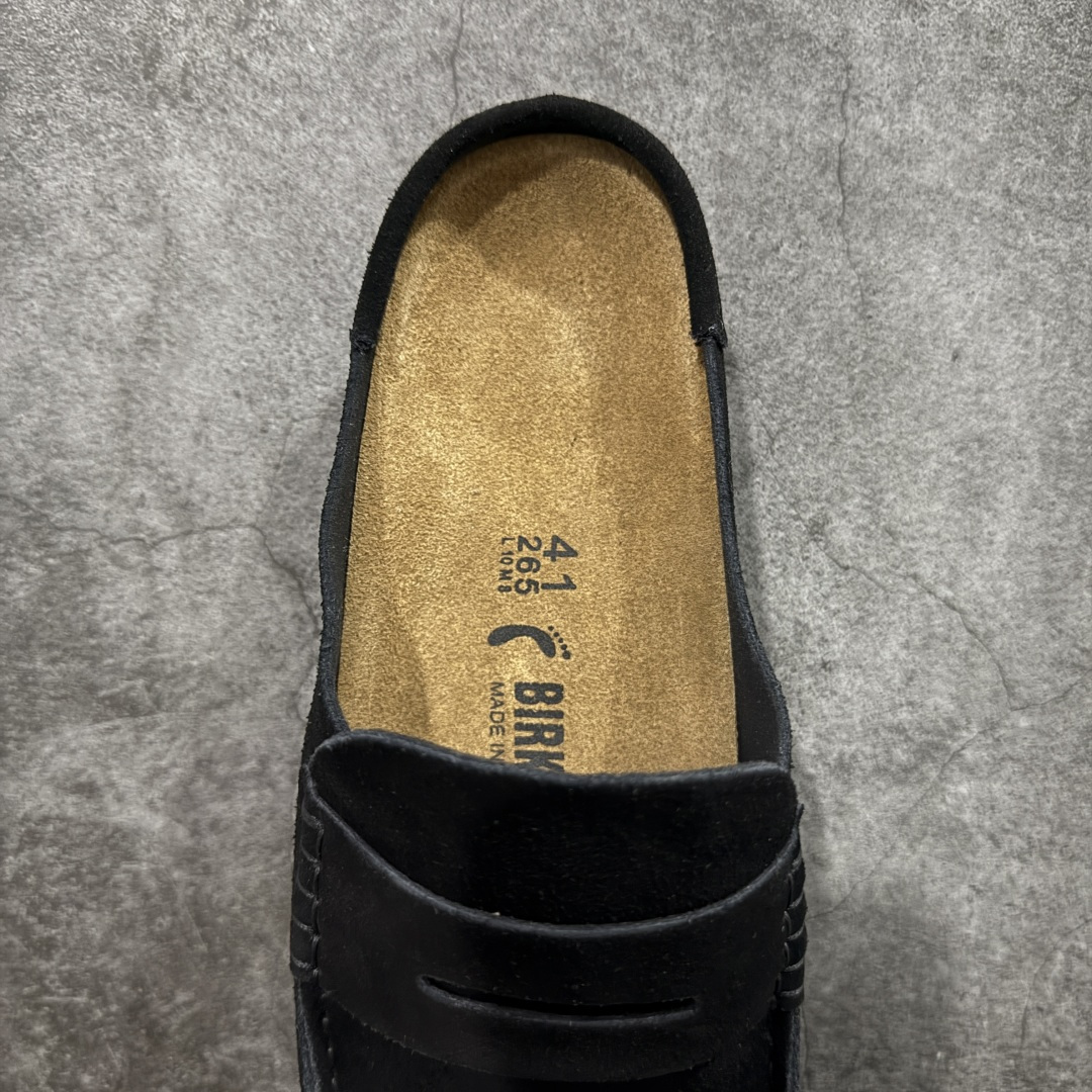 图片[8]-【莞产G版】乐福勃肯木鞋底 博肯Birkensto Naples Wraed系列 36-45 货号：1030813 包头乐福牛皮绒面革复古软木底休闲拖鞋 时下大火的老钱风，乐福式设计鞋头增加了优雅的气质！可为各式休闲或优雅造型增添休闲风范。卡其色磨砂牛皮革 实用的马克线阵车在鞋头的手工质感！ 尺码：36 37 38 39 40 41 42 43 44 45-选品中心