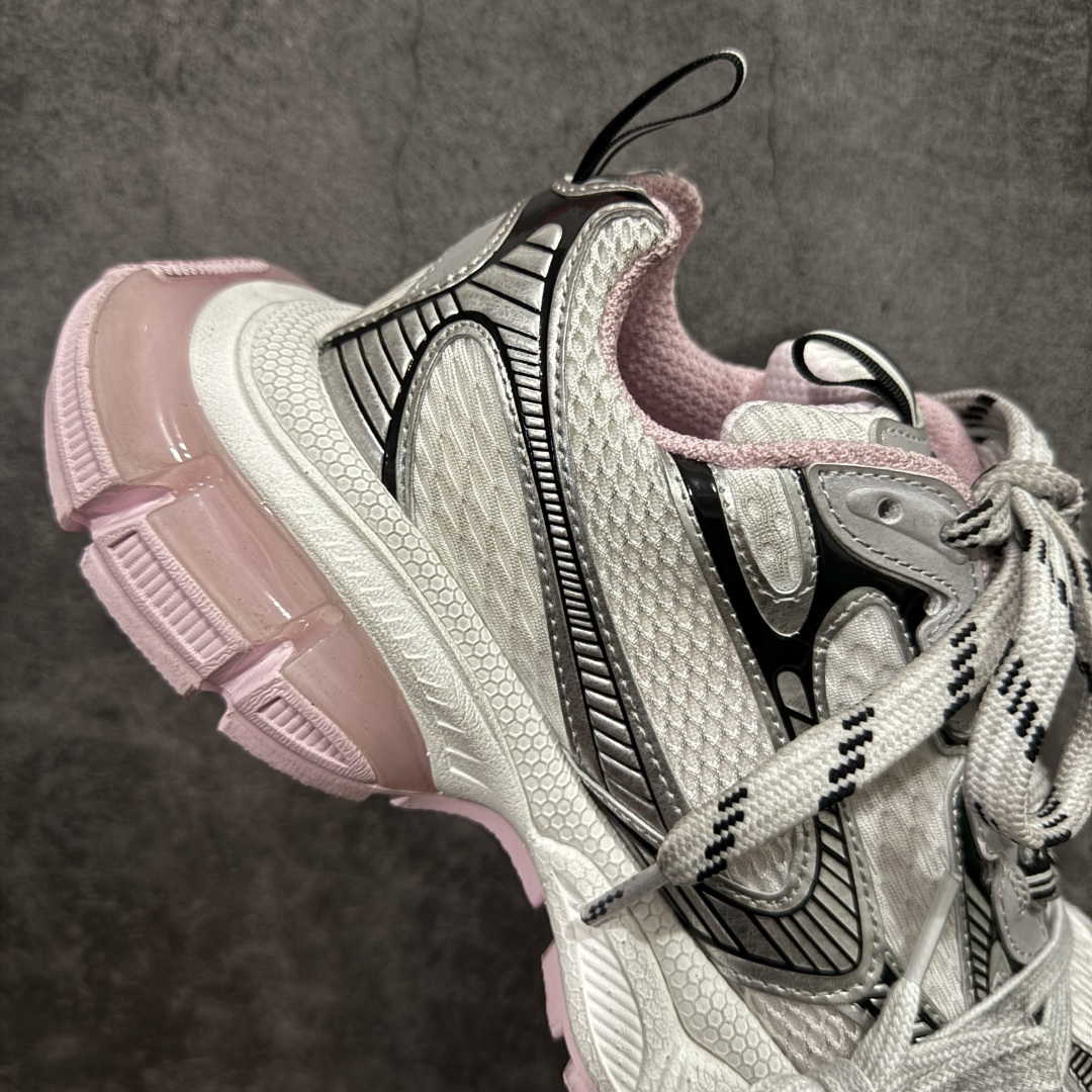 图片[7]-【XA版本】BALENCIAGA 3XL Sneakers 巴黎世家十代网布系带低帮走秀复古老爹鞋 全套原纸板楦头开发 最原汁原味的灵魂版型 全鞋荧光划线卡点 胶水把控整洁度追求极致完美 每一双都是工艺品 多重QC质检 超越公司货的品控标准 实实在在的免检产品 原盒原配 正确字体电绣 粗细、位置、大小正确 侧边TPU 透气孔匹配意产原版 正确分离大底 TPU软底 原版一致大底LOGO 立体感十足 原厂皮料水洗做旧 采购原厂网纱 不含皮革 网布材料和聚氨酯 磨损效果 鞋头边缘和后帮 Balenciaga 徽标 鞋面和后跟凸印尺码 鞋舌 3XL 橡胶品牌标识和反光细节 鞋帮拉袢和鞋舌拉祥 配反光细节 备用鞋带在鞋履前侧 可在穿着前取下 便于不同造型搭配 偏大一码 尺码：35-40-选品中心
