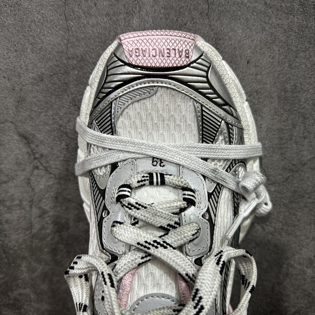 图片[5]-【XA版本】BALENCIAGA 3XL Sneakers 巴黎世家十代网布系带低帮走秀复古老爹鞋 全套原纸板楦头开发 最原汁原味的灵魂版型 全鞋荧光划线卡点 胶水把控整洁度追求极致完美 每一双都是工艺品 多重QC质检 超越公司货的品控标准 实实在在的免检产品 原盒原配 正确字体电绣 粗细、位置、大小正确 侧边TPU 透气孔匹配意产原版 正确分离大底 TPU软底 原版一致大底LOGO 立体感十足 原厂皮料水洗做旧 采购原厂网纱 不含皮革 网布材料和聚氨酯 磨损效果 鞋头边缘和后帮 Balenciaga 徽标 鞋面和后跟凸印尺码 鞋舌 3XL 橡胶品牌标识和反光细节 鞋帮拉袢和鞋舌拉祥 配反光细节 备用鞋带在鞋履前侧 可在穿着前取下 便于不同造型搭配 偏大一码 尺码：35-40-选品中心