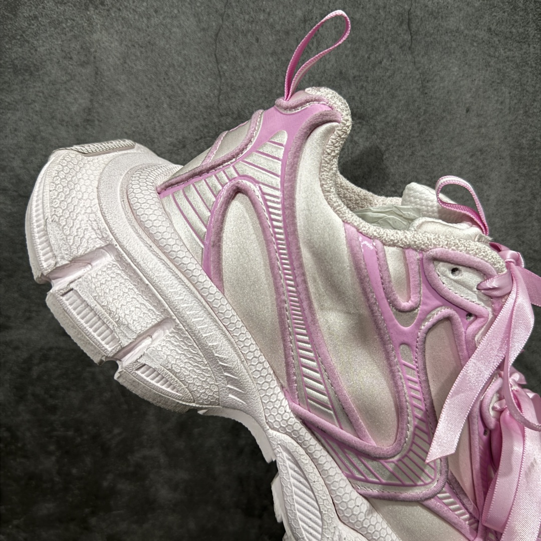 图片[7]-【XA版本】BALENCIAGA 3XL Sneakers 巴黎世家十代网布系带低帮走秀复古老爹鞋 全套原纸板楦头开发 最原汁原味的灵魂版型 全鞋荧光划线卡点 胶水把控整洁度追求极致完美 每一双都是工艺品 多重QC质检 超越公司货的品控标准 实实在在的免检产品 原盒原配 正确字体电绣 粗细、位置、大小正确 侧边TPU 透气孔匹配意产原版 正确分离大底 TPU软底 原版一致大底LOGO 立体感十足 原厂皮料水洗做旧 采购原厂网纱 不含皮革 网布材料和聚氨酯 磨损效果 鞋头边缘和后帮 Balenciaga 徽标 鞋面和后跟凸印尺码 鞋舌 3XL 橡胶品牌标识和反光细节 鞋帮拉袢和鞋舌拉祥 配反光细节 备用鞋带在鞋履前侧 可在穿着前取下 便于不同造型搭配 偏大一码 尺码：35-40-选品中心
