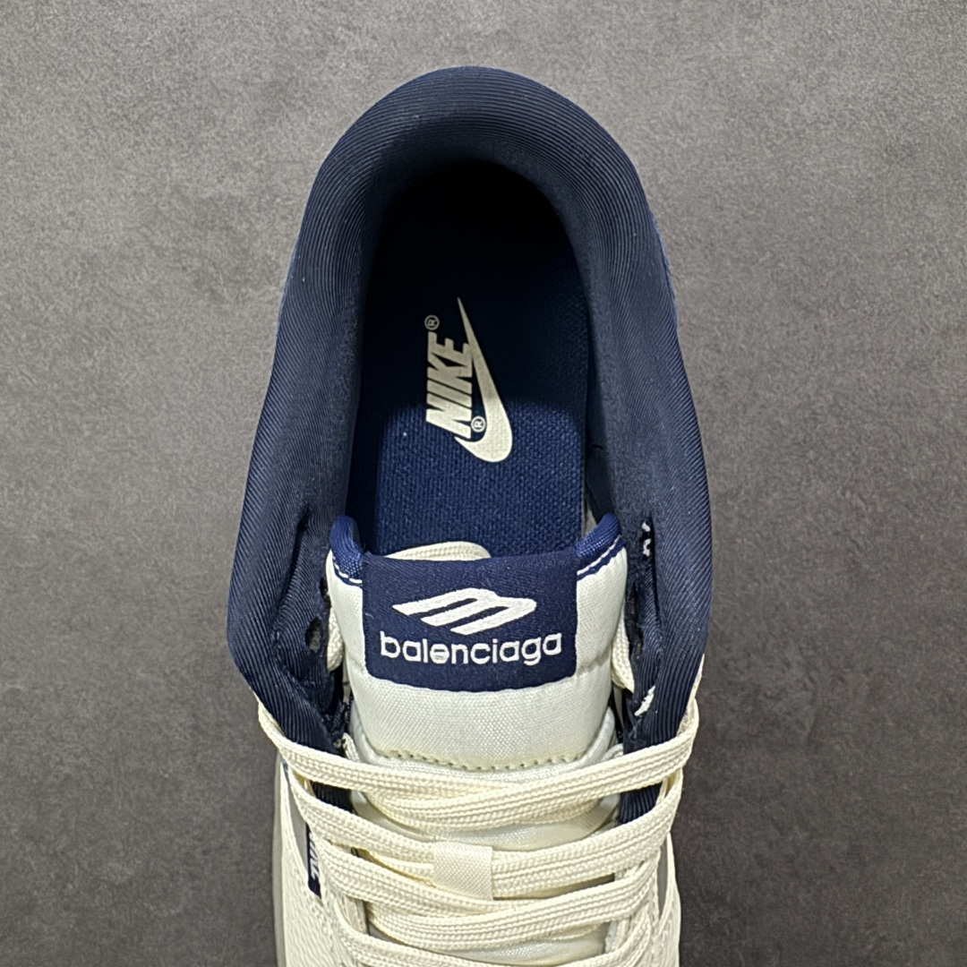 图片[7]-【定制版】2026新款定制限量发售Nike SB Dunk Low“巴黎世家联名限定——白灰蓝猪八” 米白+雾霾灰+深海蓝的复古配色，细腻荔枝纹皮革拼接翻毛皮，层次丰富又显质感。 #高端定制 低帮休闲板鞋 定制鞋盒 大厂纯原品质出货 超高清洁度 皮料切割干净无任何毛边 细节完美 货号：TX1688-020 尺码：36 36.5 37.5 38 38.5 39 40 40.5 41 42 42.5 43 44 44.5 45-选品中心