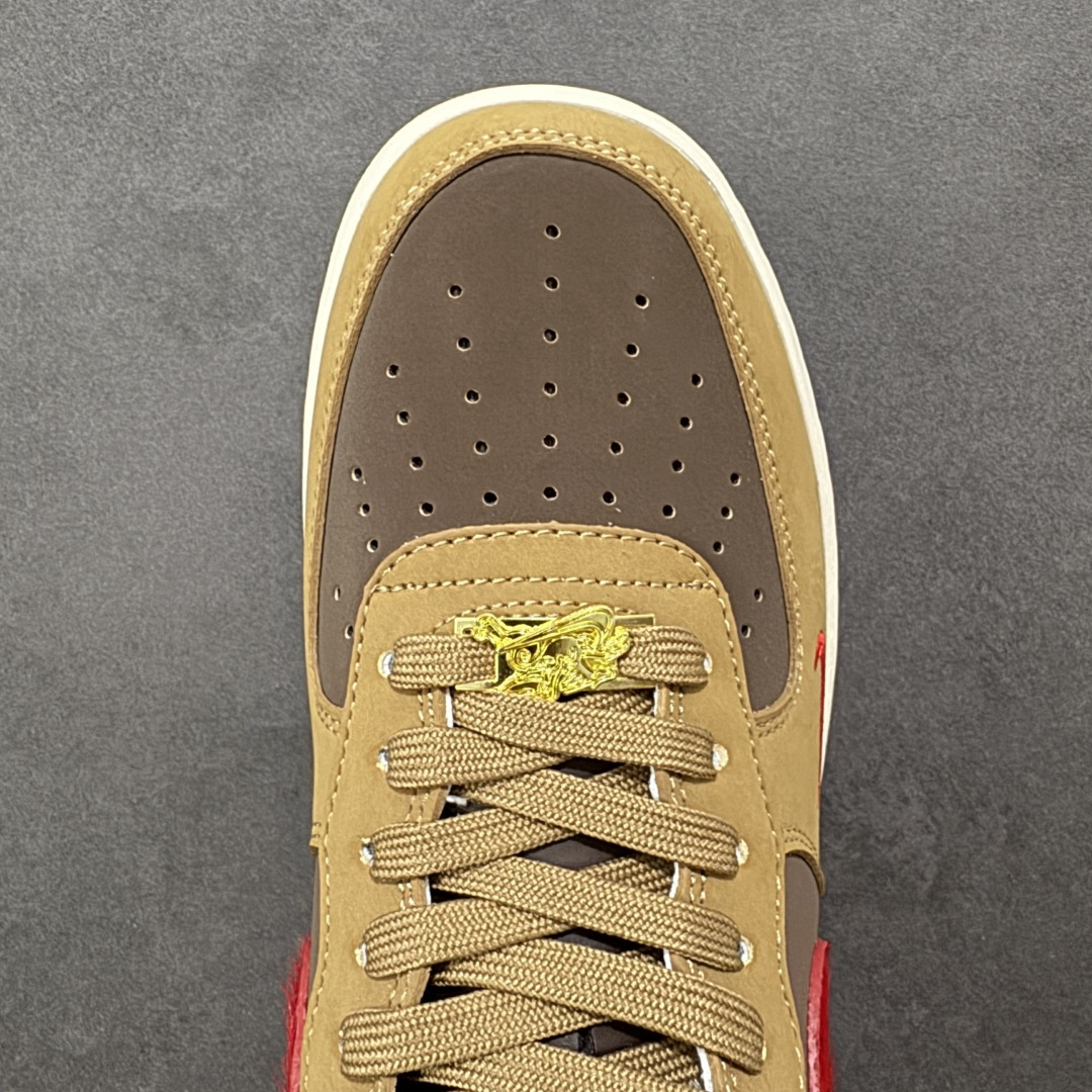 图片[8]-【定制版】NIke Air Force 1 \’07 Low “马年限定–暖棕朱红” 空军一号低帮 运动鞋 休闲鞋 折边针车 工艺难度大 原楦头原纸板 高端定制鞋盒 原厂鞋底 超高清洁度 细节完美 货号：NH0601-516 尺码：36 36.5 37.5 38 38.5 39 40 40.5 41 42 42.5 43 44 44.5 45-选品中心