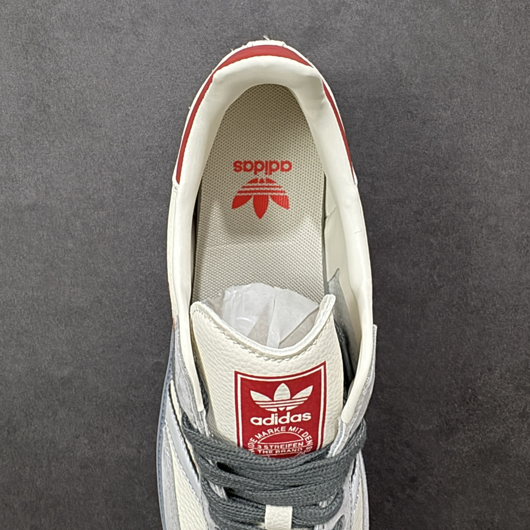 图片[7]-【定制版】Adidas Originals GAZELLE INDOOR“马年联名限定 鞋身烫印金色奔马 + 祥云纹理，后跟点缀红马标识，采用麂皮 + 头层皮革拼接鞋面，红金条纹层次分明，烫金印花精致细腻，软弹泡棉中底 + 防滑生胶外底，日常出街、通勤上学都能轻松驾驭，复古与舒适兼备。 货号：JJ2615 尺码：36 36.5 37.5 38 38.5 39 40 40.5 41 42 42.5 43 44 44.5 45-选品中心