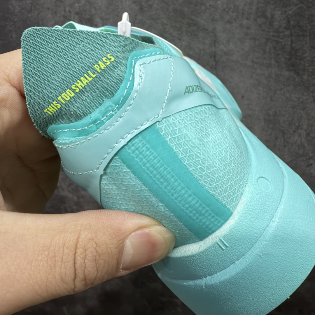 图片[2]-【NO.1纯原】Adidas Adizero Adios Pro 4 M竞训跑步鞋 JR1251 市场独一档品质 区别所有版本 原鞋购入开发数月 原材料 原档案打造 细节版型一比一 独立双层组合底私模. 搭配ENERGYRODS 2.0真碳柱，每一步都动力满满 鞋面用的是Lightlock技术，轻透又贴合，就像给脚定制的一样。 中底是全掌Lightstrike Pro泡棉，软弹感超绝 真正一比一还原真实脚感💪🏻 尺码：36 36.5 37 38 38.5 39 40 40.5 41 42 42.5 43 44 44.5 45 46-选品中心