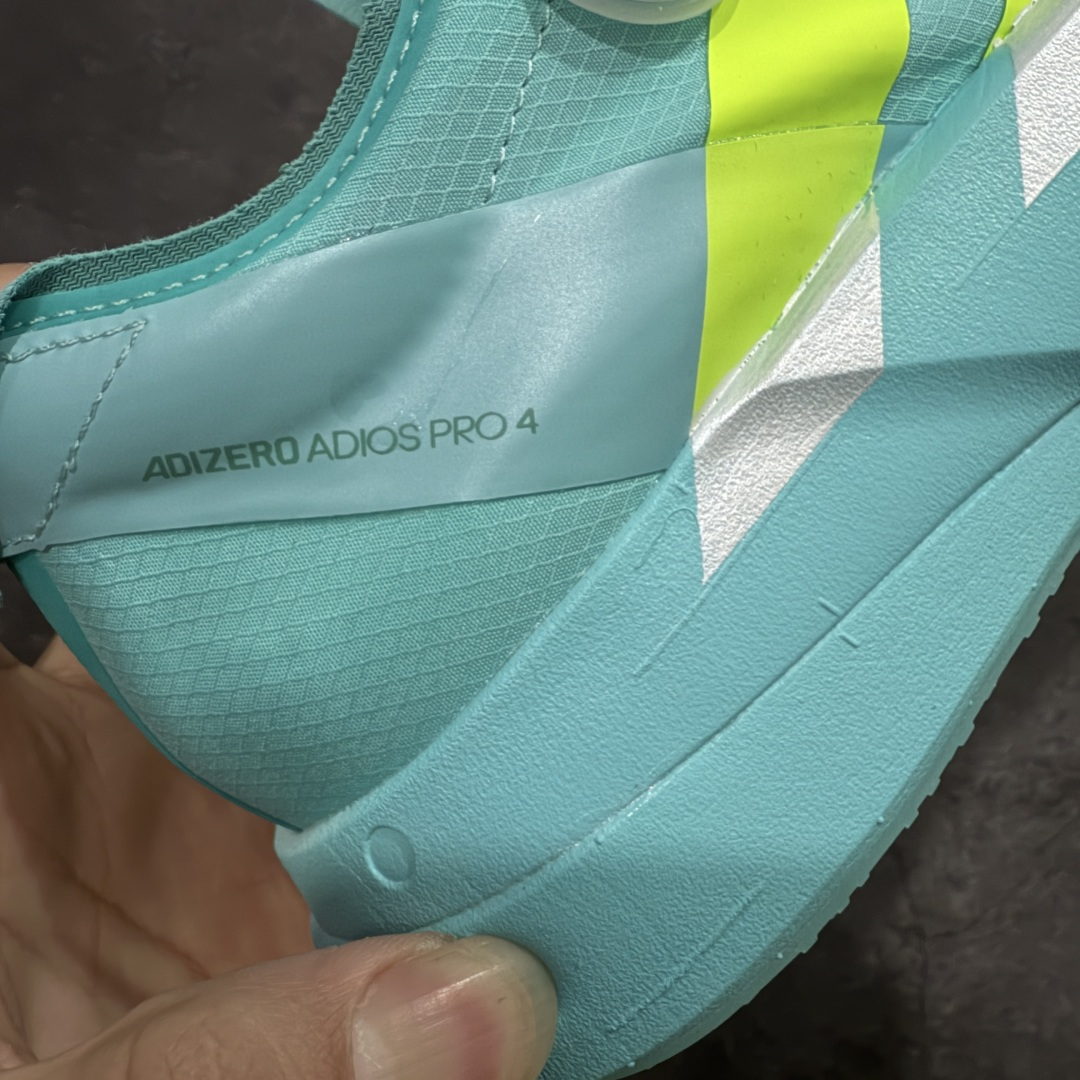 图片[3]-【NO.1纯原】Adidas Adizero Adios Pro 4 M竞训跑步鞋 JR1251 市场独一档品质 区别所有版本 原鞋购入开发数月 原材料 原档案打造 细节版型一比一 独立双层组合底私模. 搭配ENERGYRODS 2.0真碳柱，每一步都动力满满 鞋面用的是Lightlock技术，轻透又贴合，就像给脚定制的一样。 中底是全掌Lightstrike Pro泡棉，软弹感超绝 真正一比一还原真实脚感💪🏻 尺码：36 36.5 37 38 38.5 39 40 40.5 41 42 42.5 43 44 44.5 45 46-选品中心