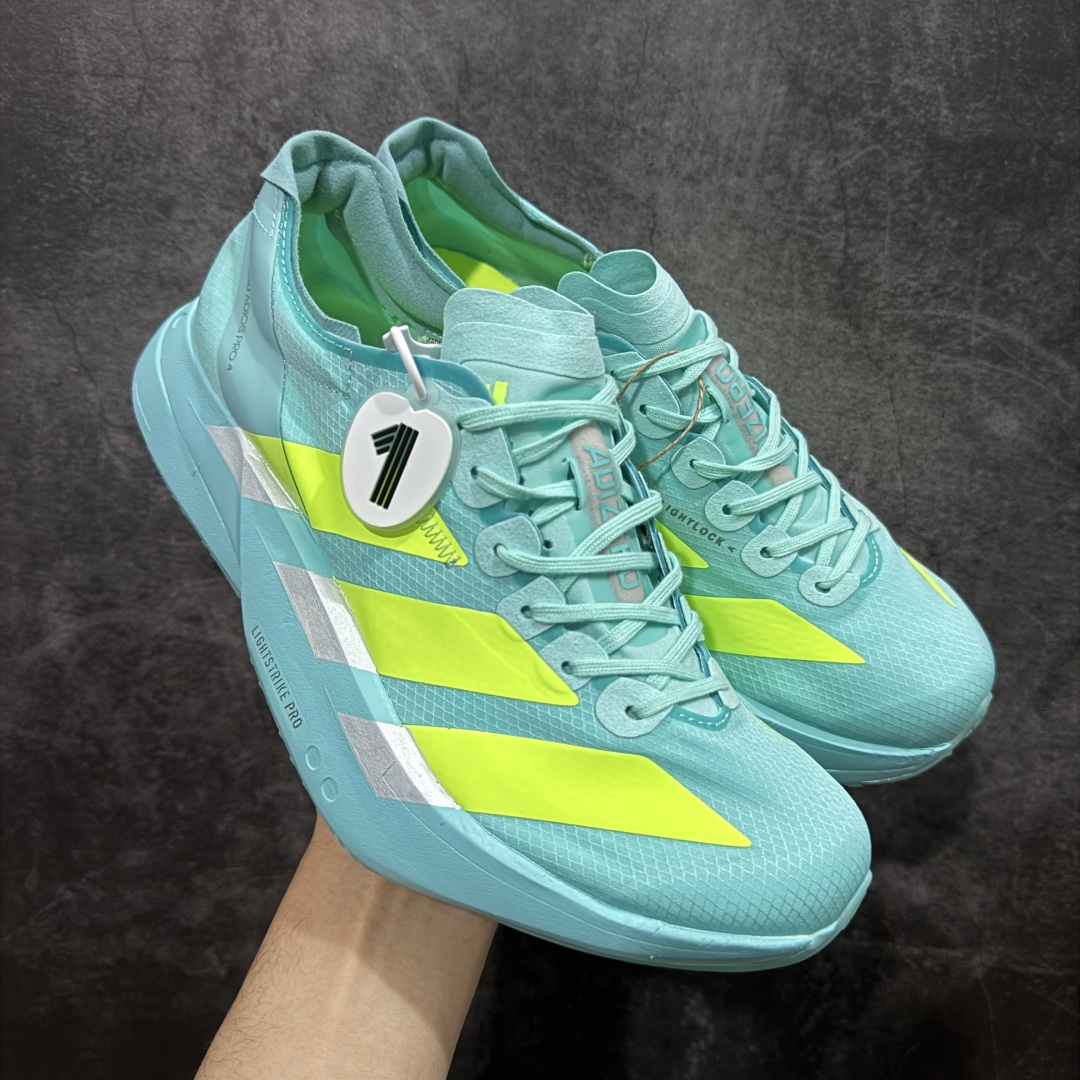 【NO.1纯原】Adidas Adizero Adios Pro 4 M竞训跑步鞋 JR1251 市场独一档品质 区别所有版本 原鞋购入开发数月 原材料 原档案打造 细节版型一比一 独立双层组合底私模. 搭配ENERGYRODS 2.0真碳柱，每一步都动力满满 鞋面用的是Lightlock技术，轻透又贴合，就像给脚定制的一样。 中底是全掌Lightstrike Pro泡棉，软弹感超绝 真正一比一还原真实脚感💪🏻 尺码：36 36.5 37 38 38.5 39 40 40.5 41 42 42.5 43 44 44.5 45 46-选品中心