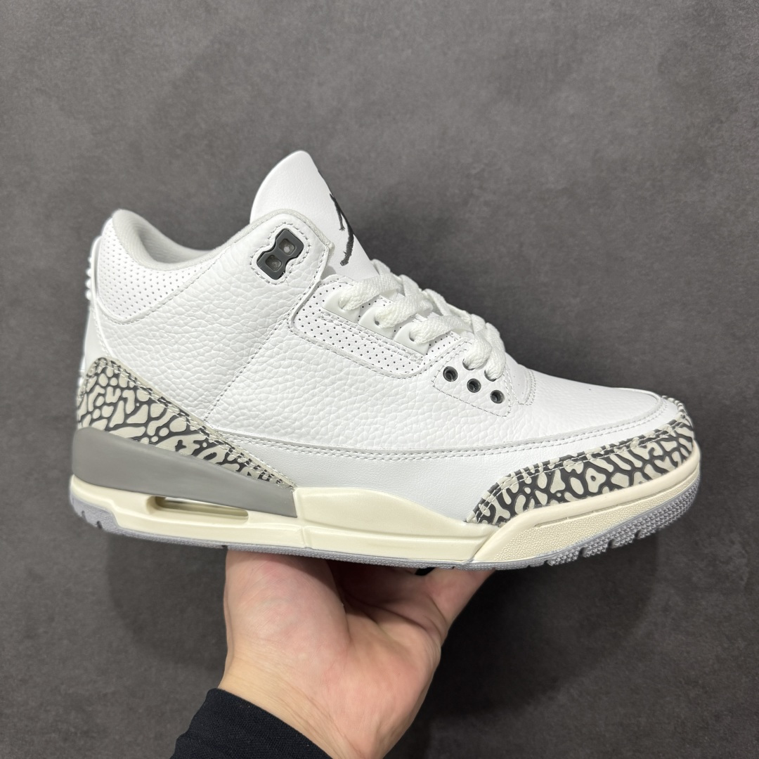 【公司级】Air Jordan 3 Retro 乔丹3代复刻白水泥 货号： DN3707-199 尺码： 36 36.5 37.5 38 38.5 39 40 40.5 41 42 42.5 43 44 45 46 47.5-选品中心
