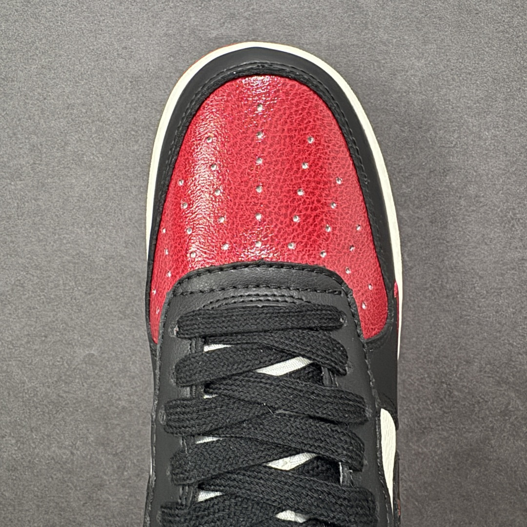 图片[8]-【定制版】Nike Air Force 1\’07 Low 限定联名 红黑拼色 空军一号低帮休闲板鞋  #原楦头原纸板 高端定制鞋盒 原厂鞋底 超高清洁度 细节完美 货号：KD1688-007  尺码：36 36.5 37.5 38 38.5 39 40 40.5 41 42 42.5 43 44 44.5 45-选品中心