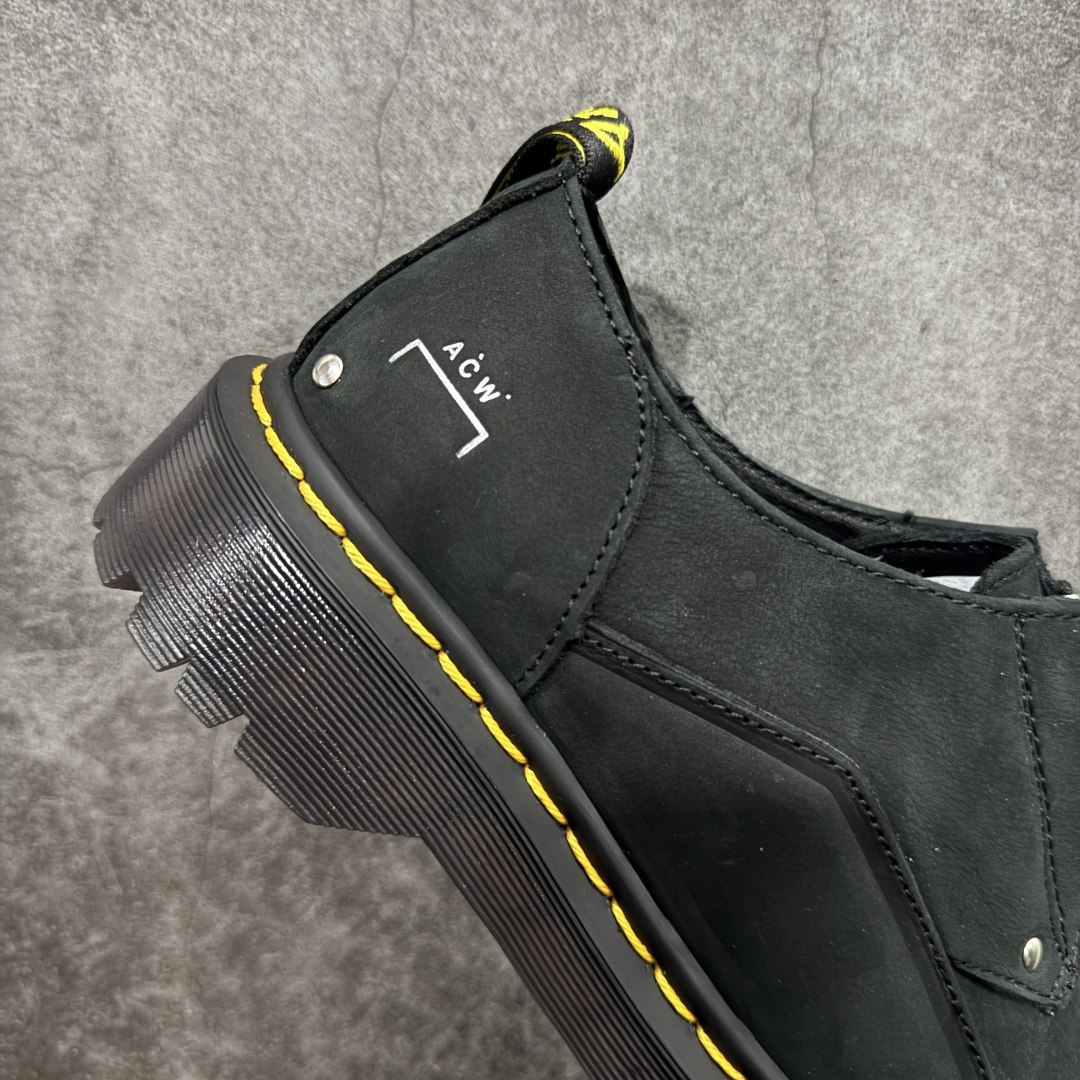 图片[7]-【莞产版本】ACW x Dr.martens马汀博士 Sinclair系列 英伦骑士 朋克复古机车 厚底粗跟 低帮马丁靴 采用硬质牛培开边珠牛培皮打造鞋面 厚实耐磨PVC原厂透明水晶橡胶大底 原版一致空胶工艺 真实大底拉帮线锁底 货号：R11822202 尺码：35 36 37 38 39 40 41 42 43 44 45-选品中心