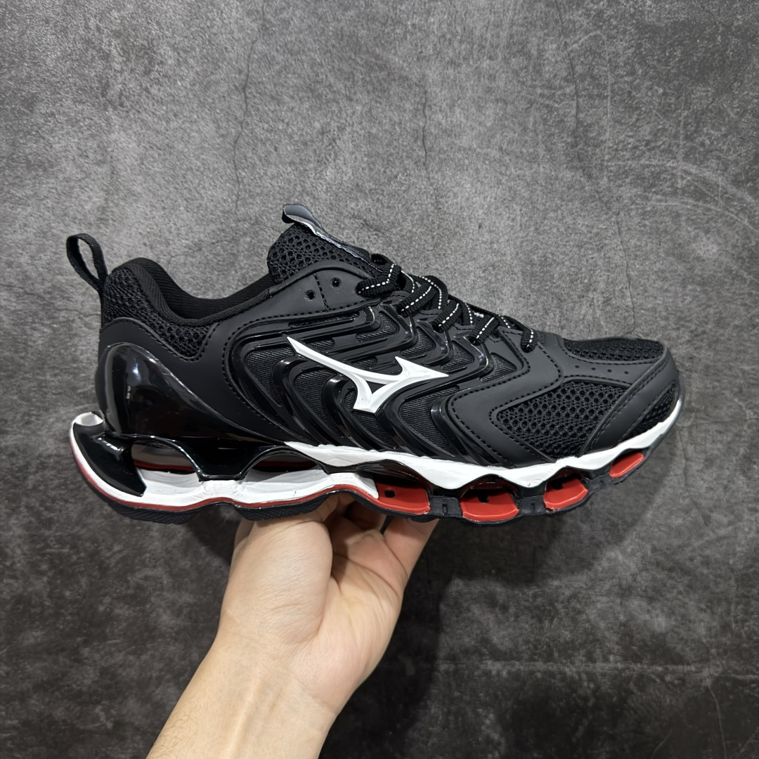 【纯原版】Mizuno 美津侬 WAVE PROPHECY 14S 复古时尚休闲舒适运动跑步鞋 美津浓WAVE机械缓震 可以说是机械缓震跑鞋科技的翘楚有着非凡的适应性，有着充分而持久的缓震能力和轻量化设计，是一双可以陪伴我们日常训练甚至是半马比赛的跑鞋，无论是“跑步初哥”还是“精英老鸟”，只要不是比较夸张的大体重人群，都可以穿着WAVE RIDER 来跑步。如果你不知道跑步穿什么鞋，不知道给别人推荐什么鞋，那么选“美津浓 ” 尺码：36-45-选品中心