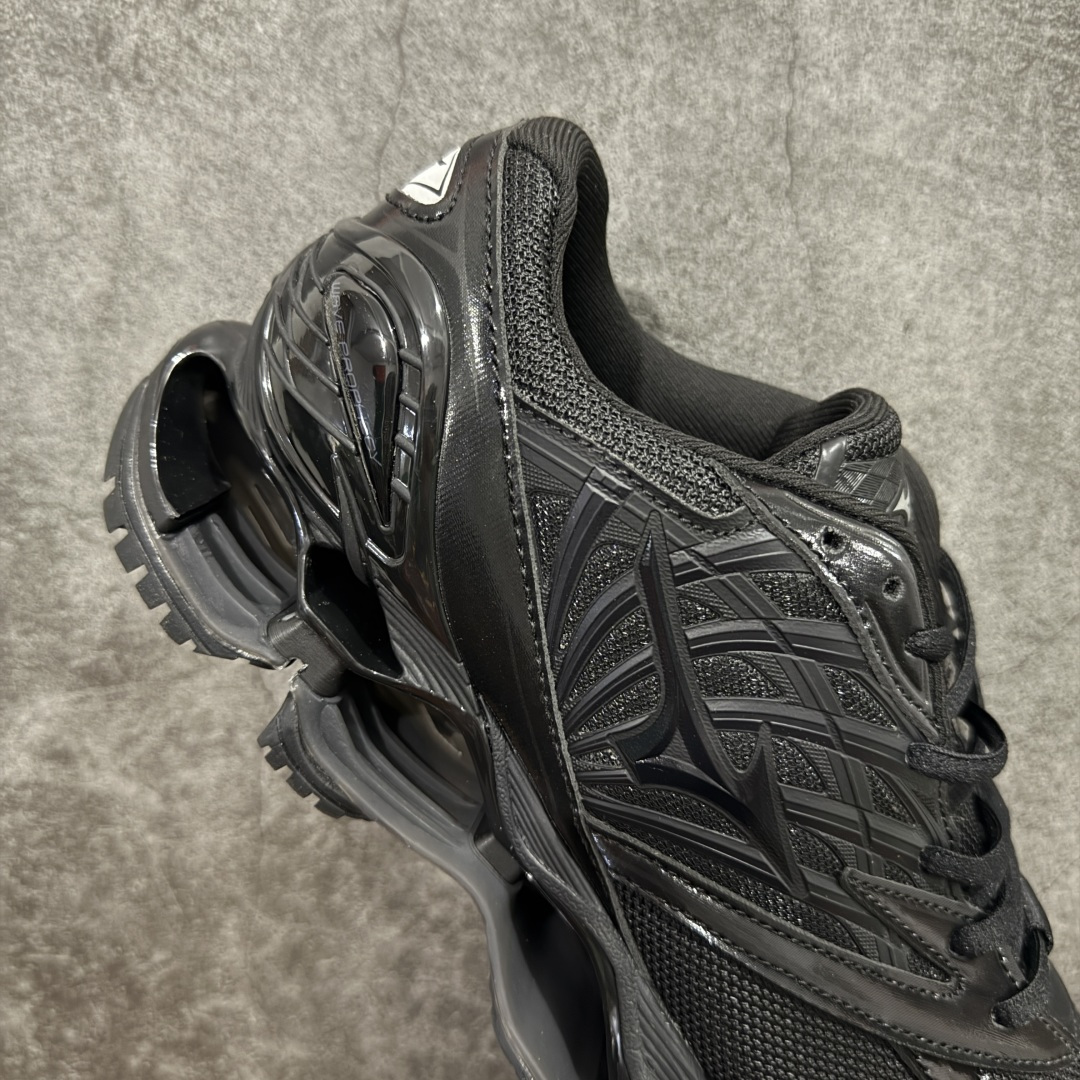 图片[7]-【纯原版】Mizuno 美津侬 WAVE PROPHECY 14S 复古时尚休闲舒适运动跑步鞋 美津浓WAVE机械缓震 可以说是机械缓震跑鞋科技的翘楚有着非凡的适应性，有着充分而持久的缓震能力和轻量化设计，是一双可以陪伴我们日常训练甚至是半马比赛的跑鞋，无论是“跑步初哥”还是“精英老鸟”，只要不是比较夸张的大体重人群，都可以穿着WAVE RIDER 来跑步。如果你不知道跑步穿什么鞋，不知道给别人推荐什么鞋，那么选“美津浓 ” 尺码：36-45-选品中心