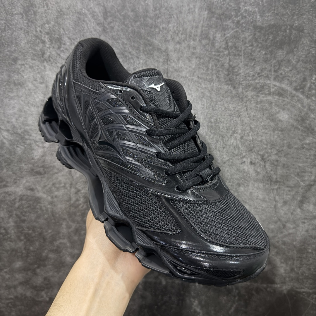 图片[3]-【纯原版】Mizuno 美津侬 WAVE PROPHECY 14S 复古时尚休闲舒适运动跑步鞋 美津浓WAVE机械缓震 可以说是机械缓震跑鞋科技的翘楚有着非凡的适应性，有着充分而持久的缓震能力和轻量化设计，是一双可以陪伴我们日常训练甚至是半马比赛的跑鞋，无论是“跑步初哥”还是“精英老鸟”，只要不是比较夸张的大体重人群，都可以穿着WAVE RIDER 来跑步。如果你不知道跑步穿什么鞋，不知道给别人推荐什么鞋，那么选“美津浓 ” 尺码：36-45-选品中心