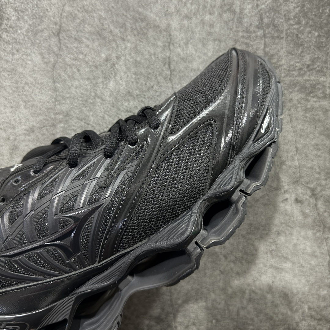 图片[6]-【纯原版】Mizuno 美津侬 WAVE PROPHECY 14S 复古时尚休闲舒适运动跑步鞋 美津浓WAVE机械缓震 可以说是机械缓震跑鞋科技的翘楚有着非凡的适应性，有着充分而持久的缓震能力和轻量化设计，是一双可以陪伴我们日常训练甚至是半马比赛的跑鞋，无论是“跑步初哥”还是“精英老鸟”，只要不是比较夸张的大体重人群，都可以穿着WAVE RIDER 来跑步。如果你不知道跑步穿什么鞋，不知道给别人推荐什么鞋，那么选“美津浓 ” 尺码：36-45-选品中心