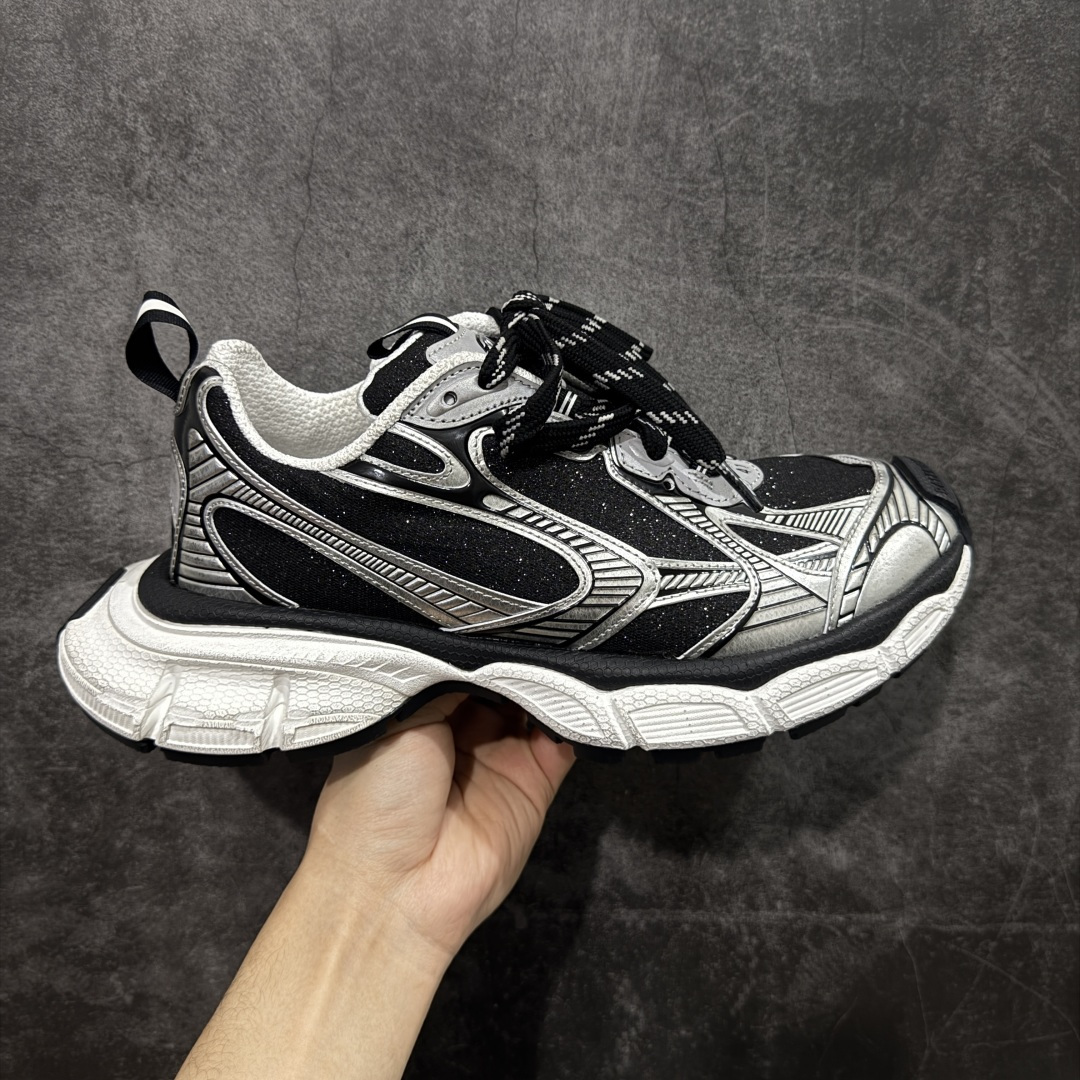 【XA版本】BALENCIAGA 3XL Sneakers 巴黎世家十代网布系带低帮走秀复古老爹鞋 全套原纸板楦头开发 最原汁原味的灵魂版型 全鞋荧光划线卡点 胶水把控整洁度追求极致完美 每一双都是工艺品 多重QC质检 超越公司货的品控标准 实实在在的免检产品 原盒原配 正确字体电绣 粗细、位置、大小正确 侧边TPU 透气孔匹配意产原版 正确分离大底 TPU软底 原版一致大底LOGO 立体感十足 原厂皮料水洗做旧 采购原厂网纱 不含皮革 网布材料和聚氨酯 磨损效果 鞋头边缘和后帮 Balenciaga 徽标 鞋面和后跟凸印尺码 鞋舌 3XL 橡胶品牌标识和反光细节 鞋帮拉袢和鞋舌拉祥 配反光细节 备用鞋带在鞋履前侧 可在穿着前取下 便于不同造型搭配 偏大一码 尺码：35-40-选品中心