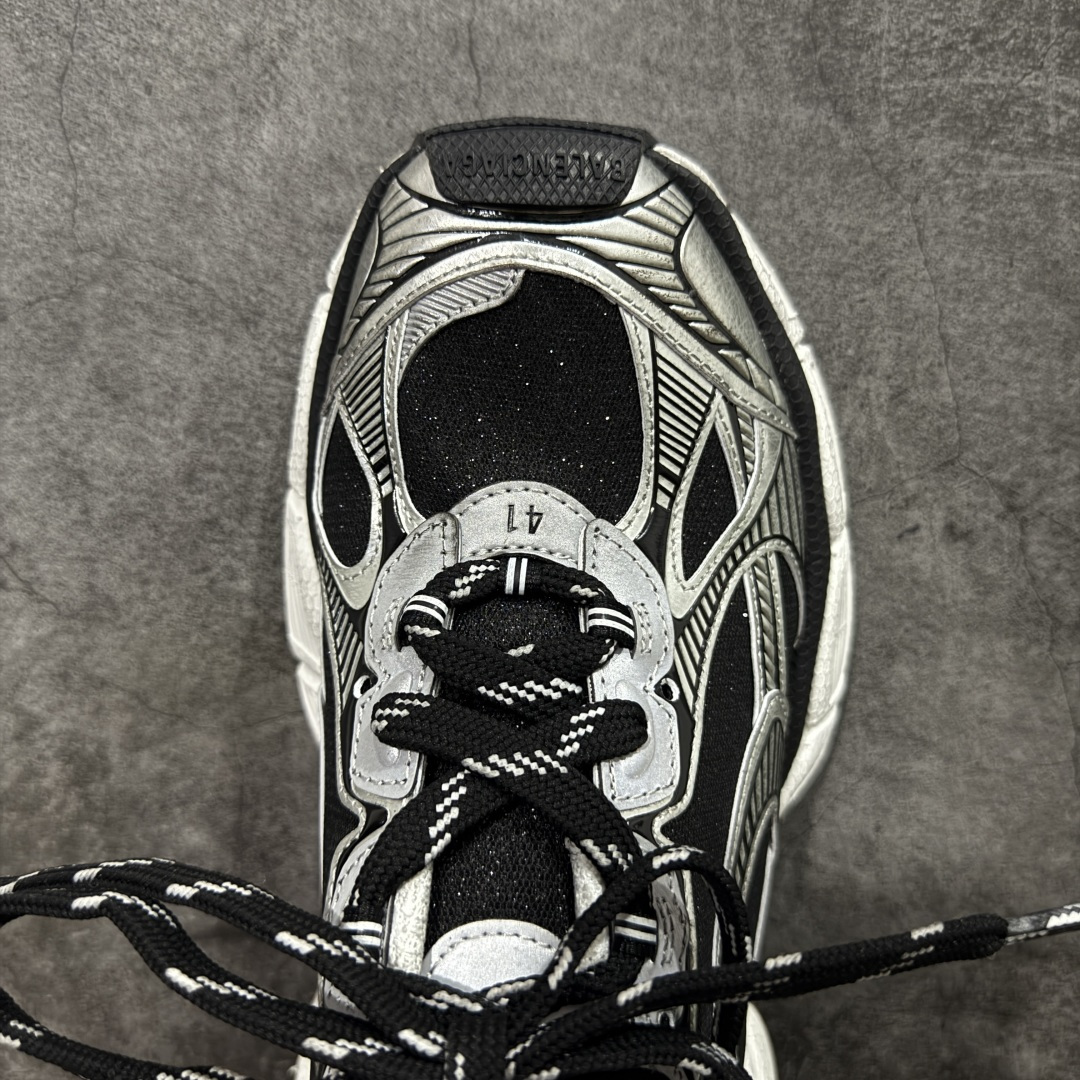 图片[5]-【XA版本】BALENCIAGA 3XL Sneakers 巴黎世家十代网布系带低帮走秀复古老爹鞋 全套原纸板楦头开发 最原汁原味的灵魂版型 全鞋荧光划线卡点 胶水把控整洁度追求极致完美 每一双都是工艺品 多重QC质检 超越公司货的品控标准 实实在在的免检产品 原盒原配 正确字体电绣 粗细、位置、大小正确 侧边TPU 透气孔匹配意产原版 正确分离大底 TPU软底 原版一致大底LOGO 立体感十足 原厂皮料水洗做旧 采购原厂网纱 不含皮革 网布材料和聚氨酯 磨损效果 鞋头边缘和后帮 Balenciaga 徽标 鞋面和后跟凸印尺码 鞋舌 3XL 橡胶品牌标识和反光细节 鞋帮拉袢和鞋舌拉祥 配反光细节 备用鞋带在鞋履前侧 可在穿着前取下 便于不同造型搭配 偏大一码 尺码：35-40-选品中心