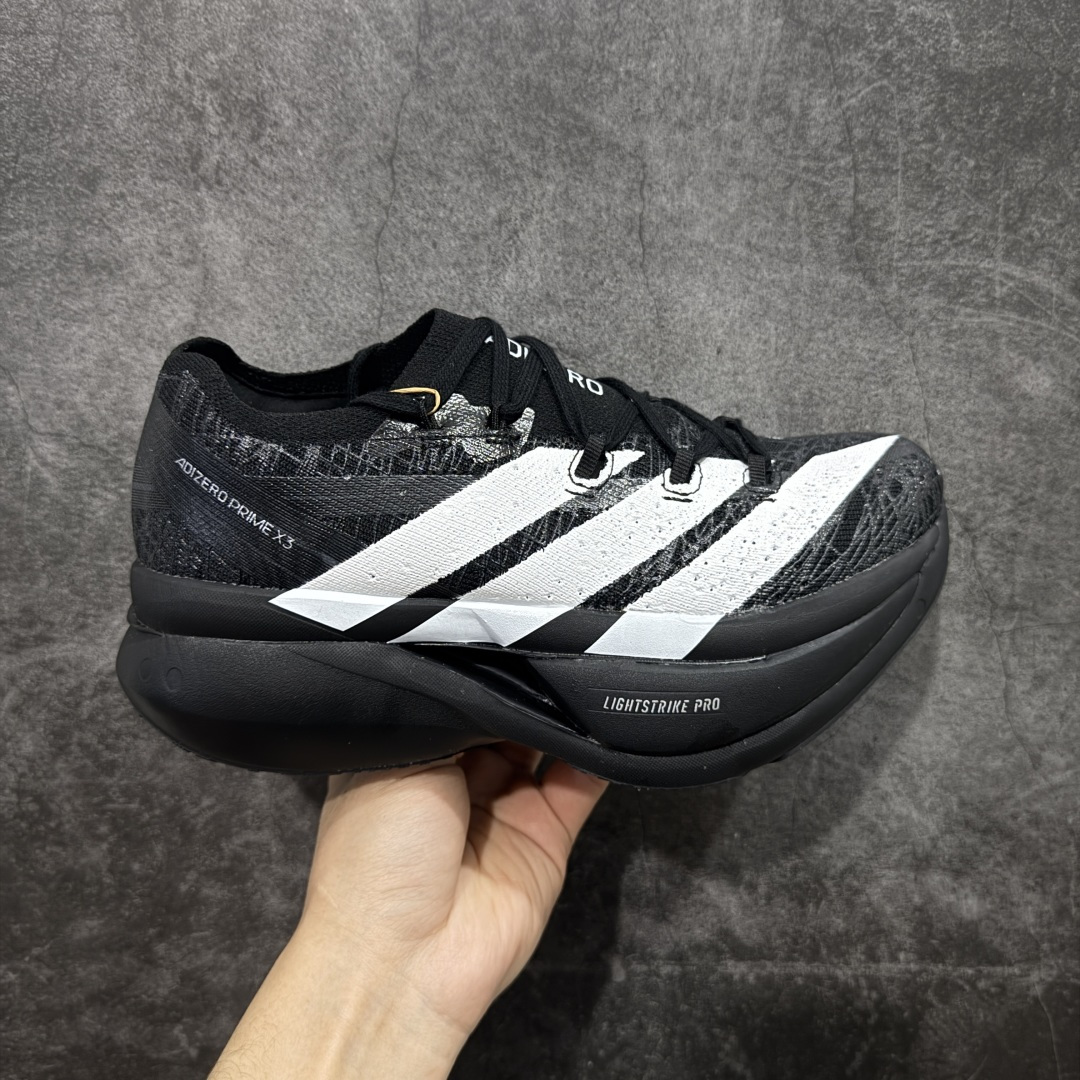 【纯原组合底】adidas Adizero Prime X 3.0 Strung 舒适防滑耐磨 低帮 长跑短跑跑步鞋 男女同款 JP9194 原鞋数据开版 带全掌碳板 碳柱 顶级发泡爆米花六层组合大底 跑步健身无忧 超高颜值 百搭款 尺码：36 37 38 39 404142 43 44 45-选品中心