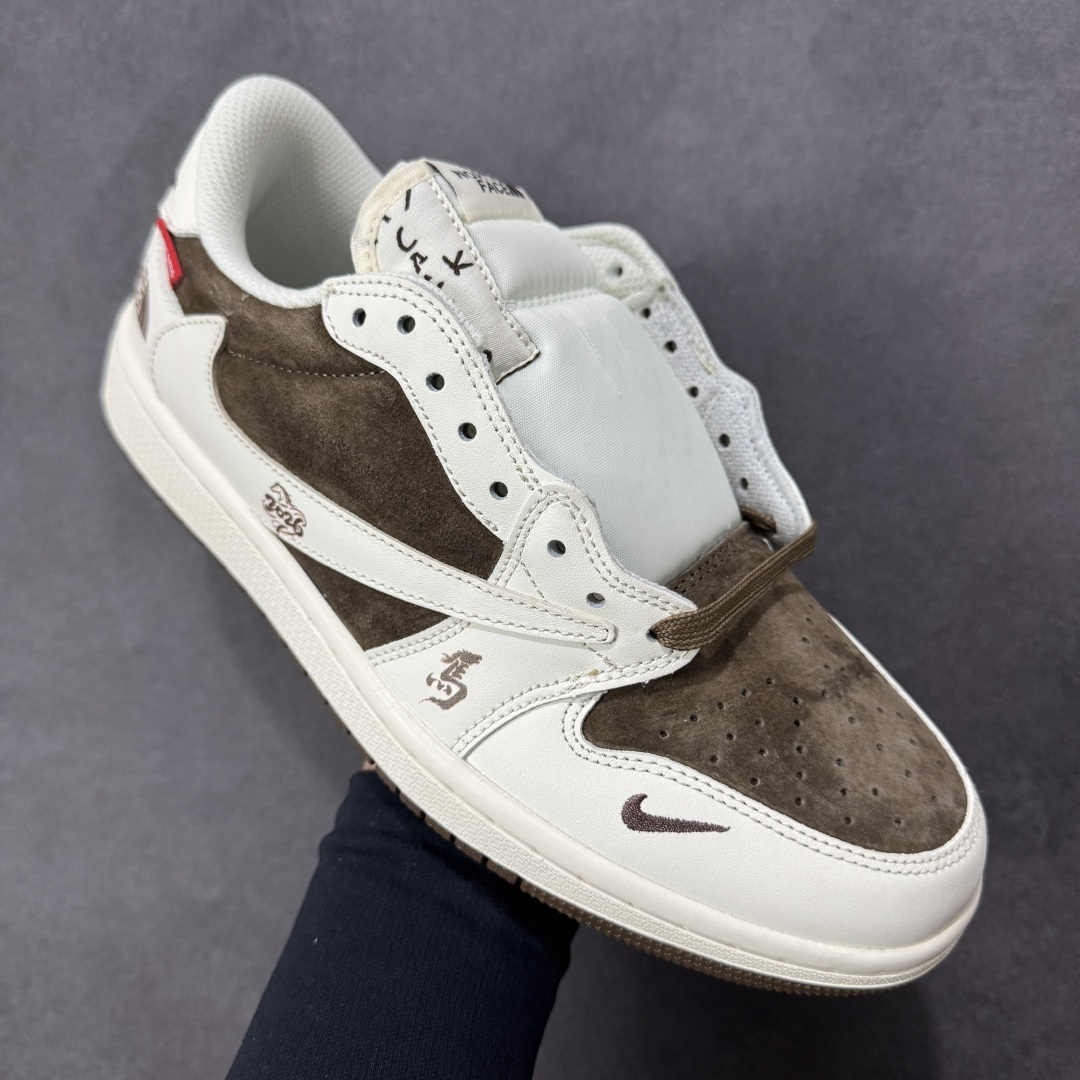 图片[3]-【定制版】Air Jordan 1 Low AJ1 乔1 北面倒钩 高端定制 低帮复古篮球鞋  #定制皮料 原厂3D打印 定制鞋盒 原楦原纸板 纯正空军版型 内置全掌气垫 货号：DM7866-129  尺码：36 36.5 37.5 38 38.5 39 40 40.5 41 42 42.5 43 44 44.5 45-选品中心