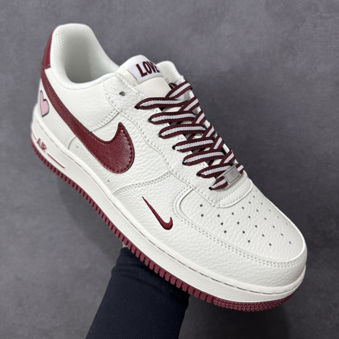 图片[3]-【定制版】NIke Air Force 1 \’07 Low “情人节限定–白韵红缘” 空军一号低帮 运动鞋 休闲鞋 折边针车 工艺难度大 原楦头原纸板 高端定制鞋盒 原厂鞋底 超高清洁度 细节完美 货号：NH0601-539 尺码：36 36.5 37.5 38 38.5 39 40 40.5 41 42 42.5 43 44 44.5 45-选品中心